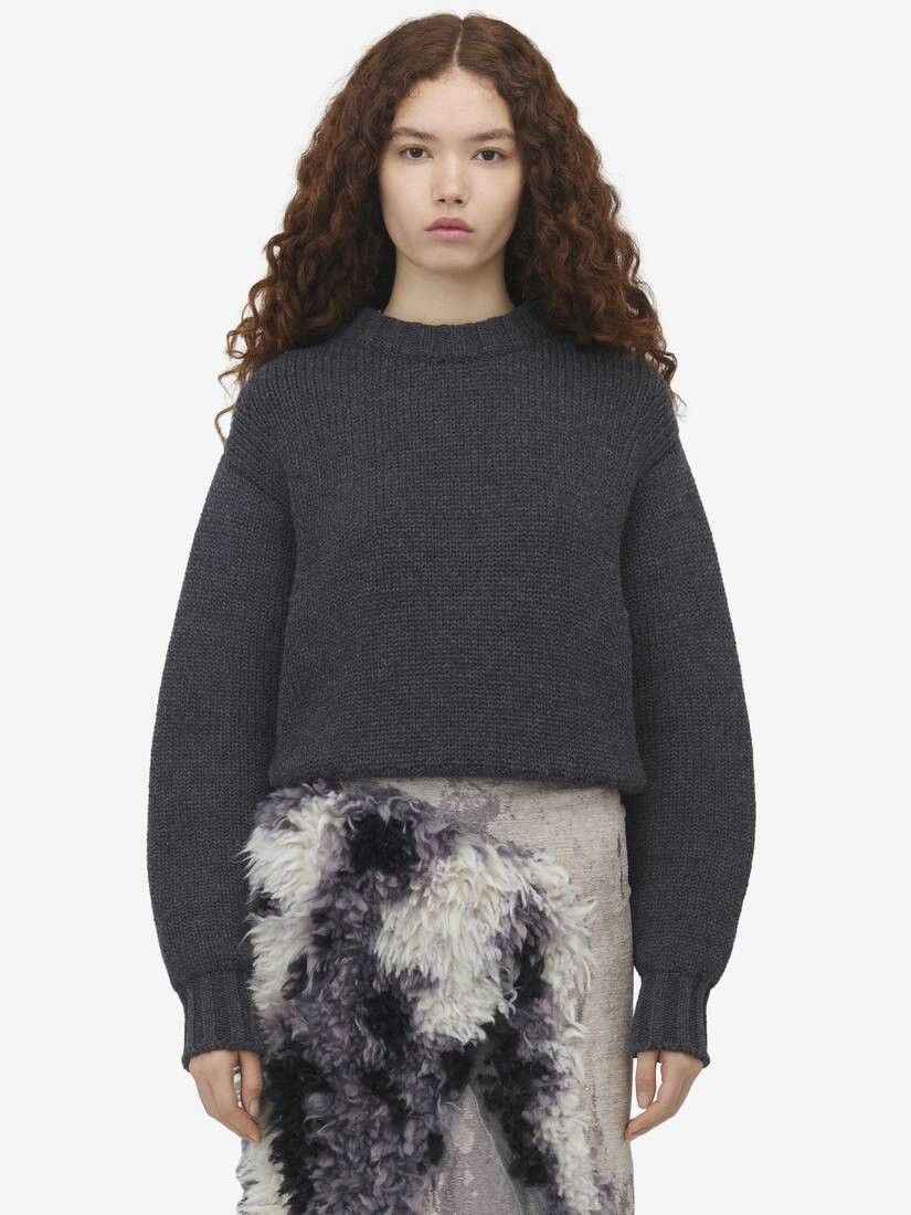 Alexander McQueen o1srvl11e0326 Crew Neck Jumper in Grey Size S / US 4 / IT 40 - 5 Thumbnail