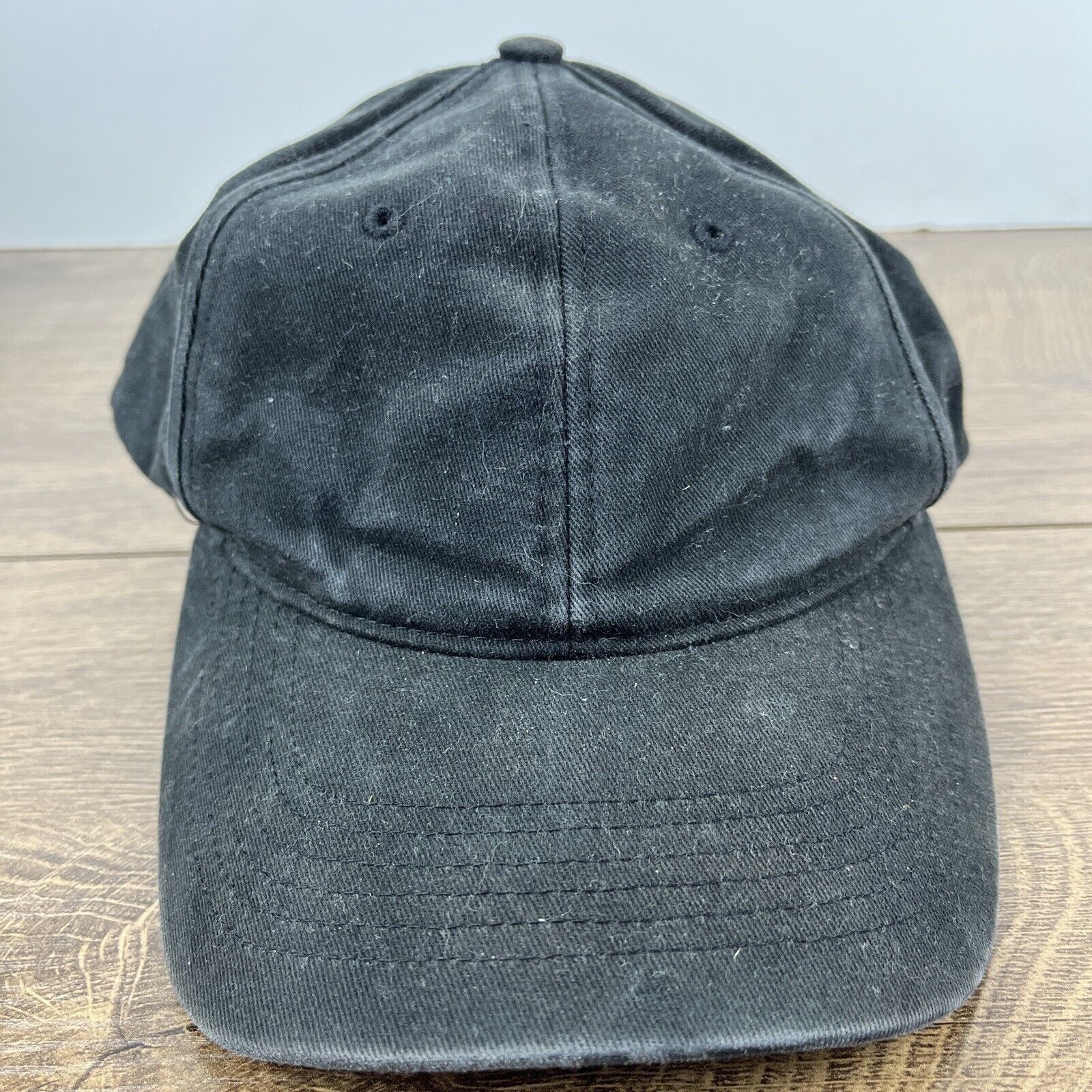 Other Plain Black Hat Adjustable Adult Size Hat Black Cap Size ONE SIZE - 5 Thumbnail