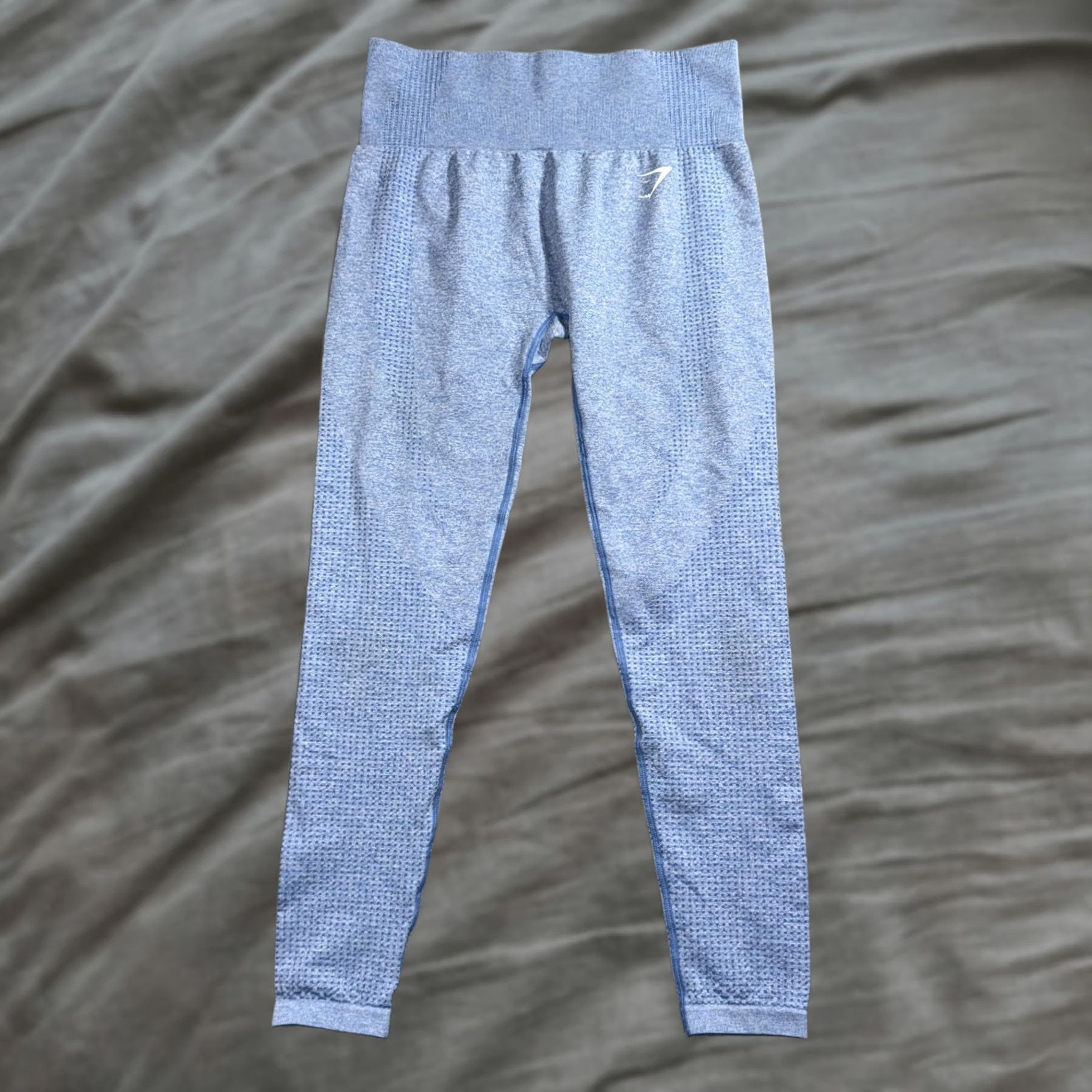Gymshark Gymshark Leggings Womens Small Blue Energy Seamless High Rise Textured Yoga Size 28" / US 6 / IT 42 - 1 Thumbnail