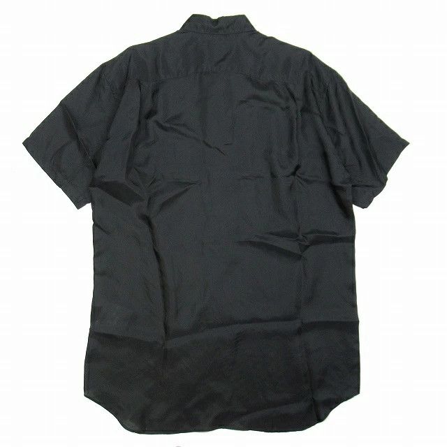 Comme des Garcons SHIRT Shirt Cupra satin short sleeve glossy silky cut/sew Black Size US M / EU 48-50 / 2 - 2 Thumbnail