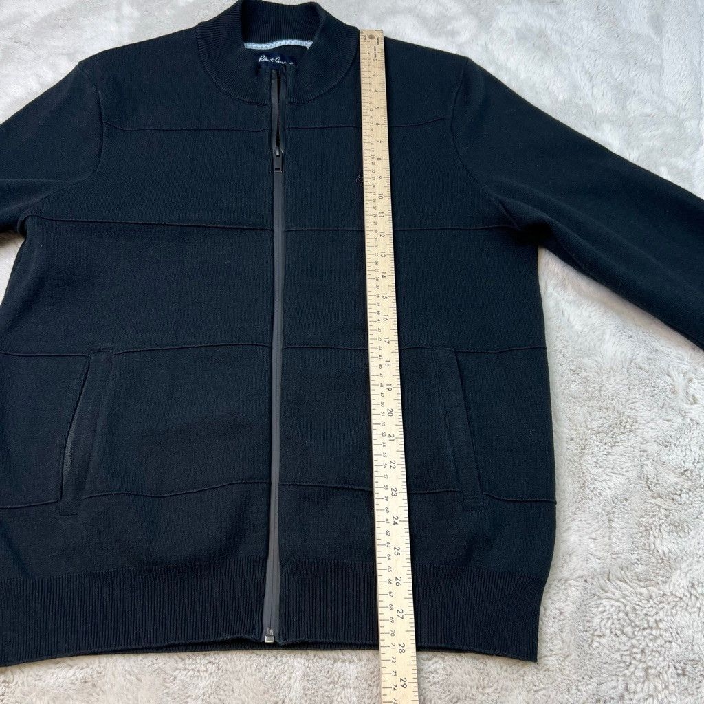 Robert Graham Robert Graham Black Zip Up Sweater Mens Size Large Size US L / EU 52-54 / 3 - 5 Thumbnail