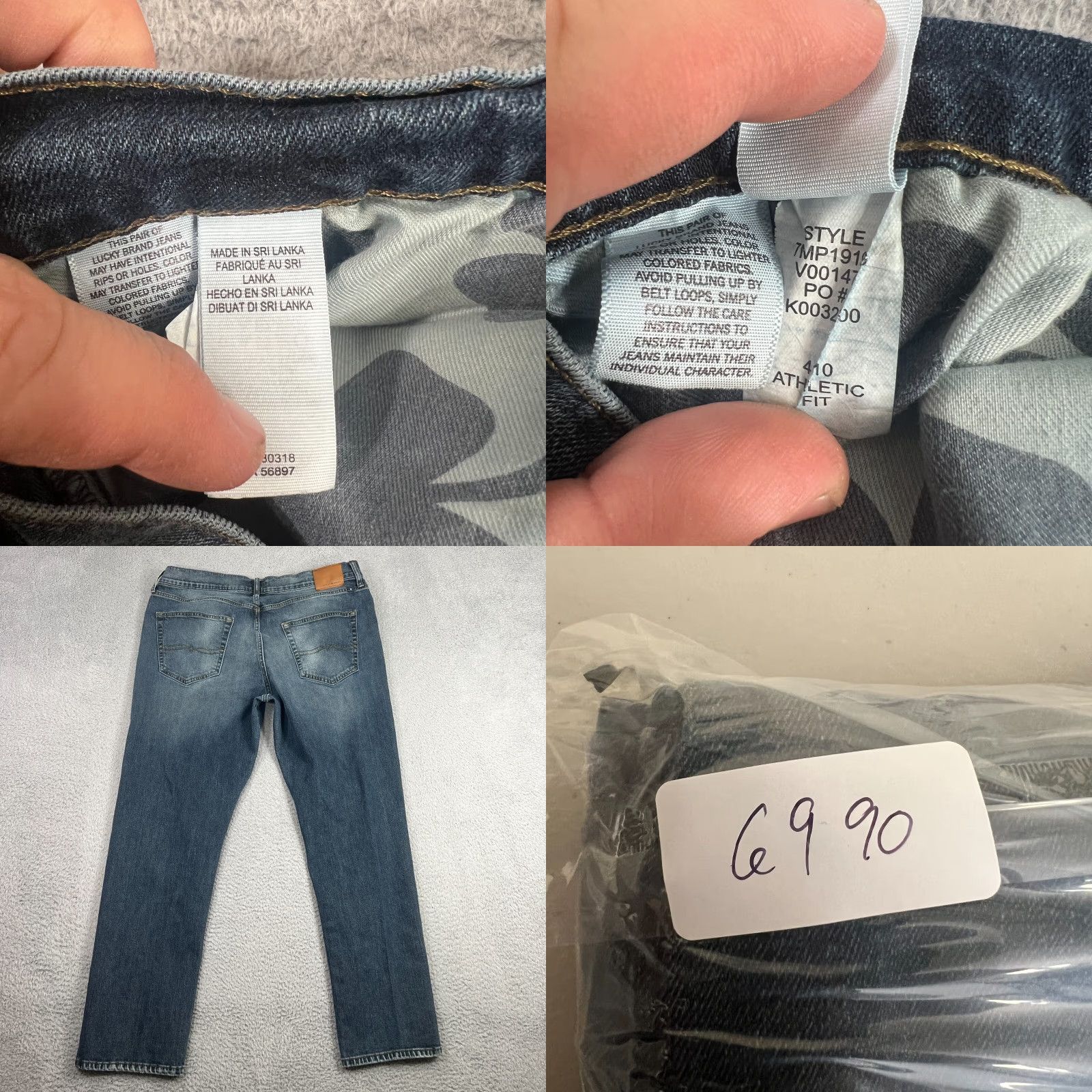 Lucky Brand VINTAGE Lucky Brand 410 Jeans 38x32 Slim Straight Blue Medium Wash Mens Size US 38 / EU 54 - 8 Thumbnail