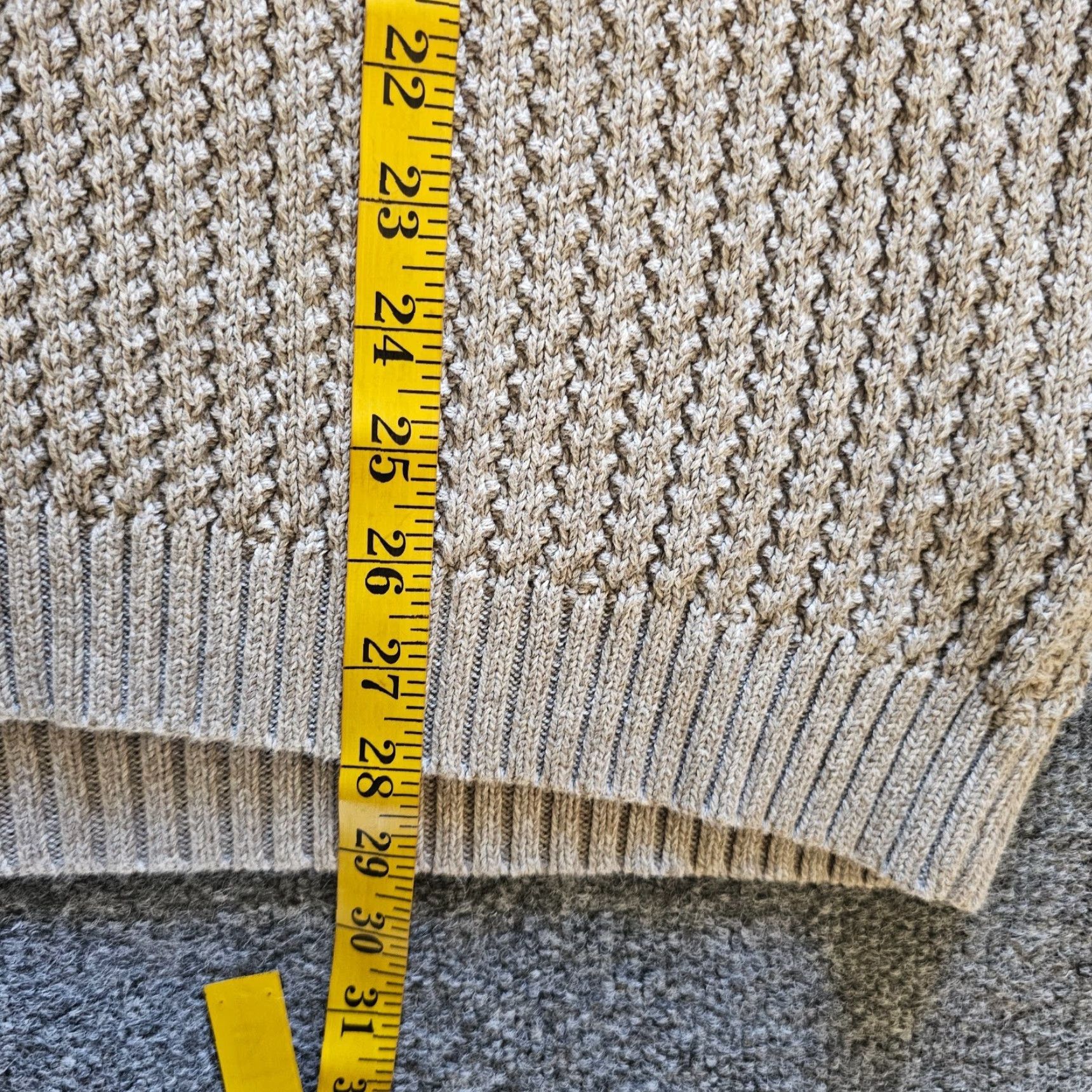 Eddie Bauer VINTAGE Eddie Bauer Sweater Mens Large Tall Beige Ribbed Knit Long Sleeve Henley Size US L / EU 52-54 / 3 - 6 Thumbnail
