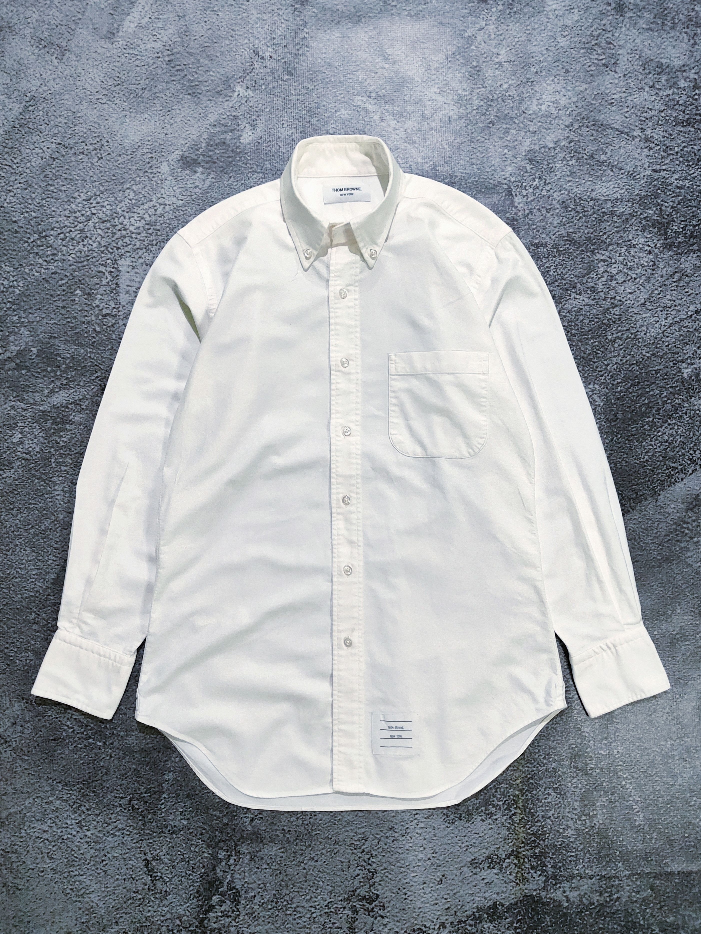 Thom Browne Thom Browne White Oxford Shirts Button Up Size US M / EU 48-50 / 2 - 1 Thumbnail