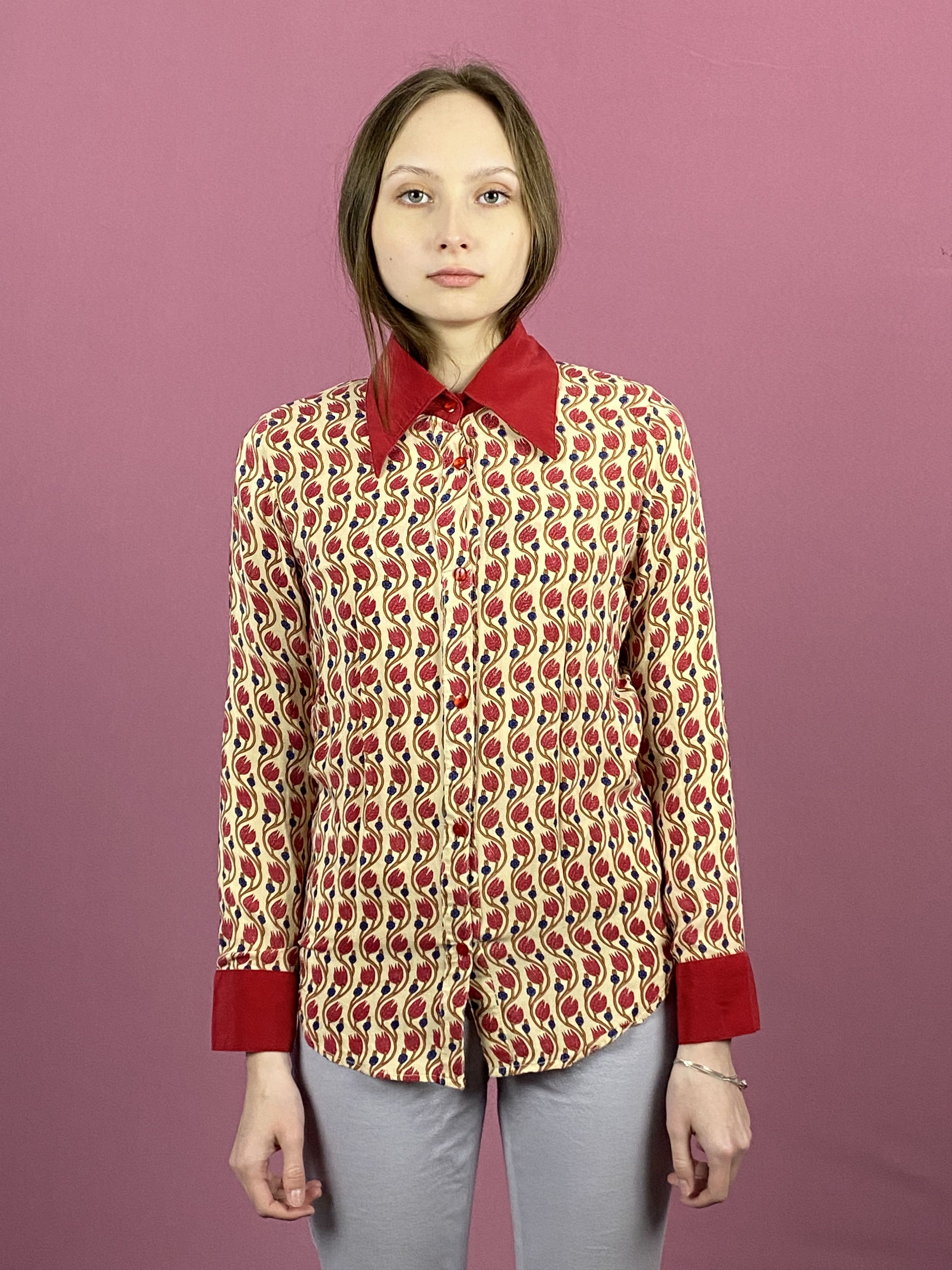 Vintage Pureheart Vintage Women's Silk Shirt - 36 S Size XS / US 0-2 / IT 36-38 - 1 Thumbnail