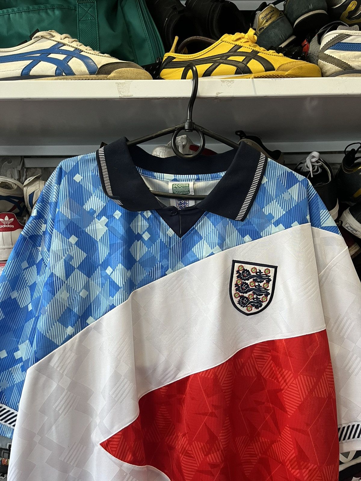 Vintage Vintage England Football Shirt special jersey Score Draw 90s Size US XXL / EU 58 / 5 - 22 Thumbnail
