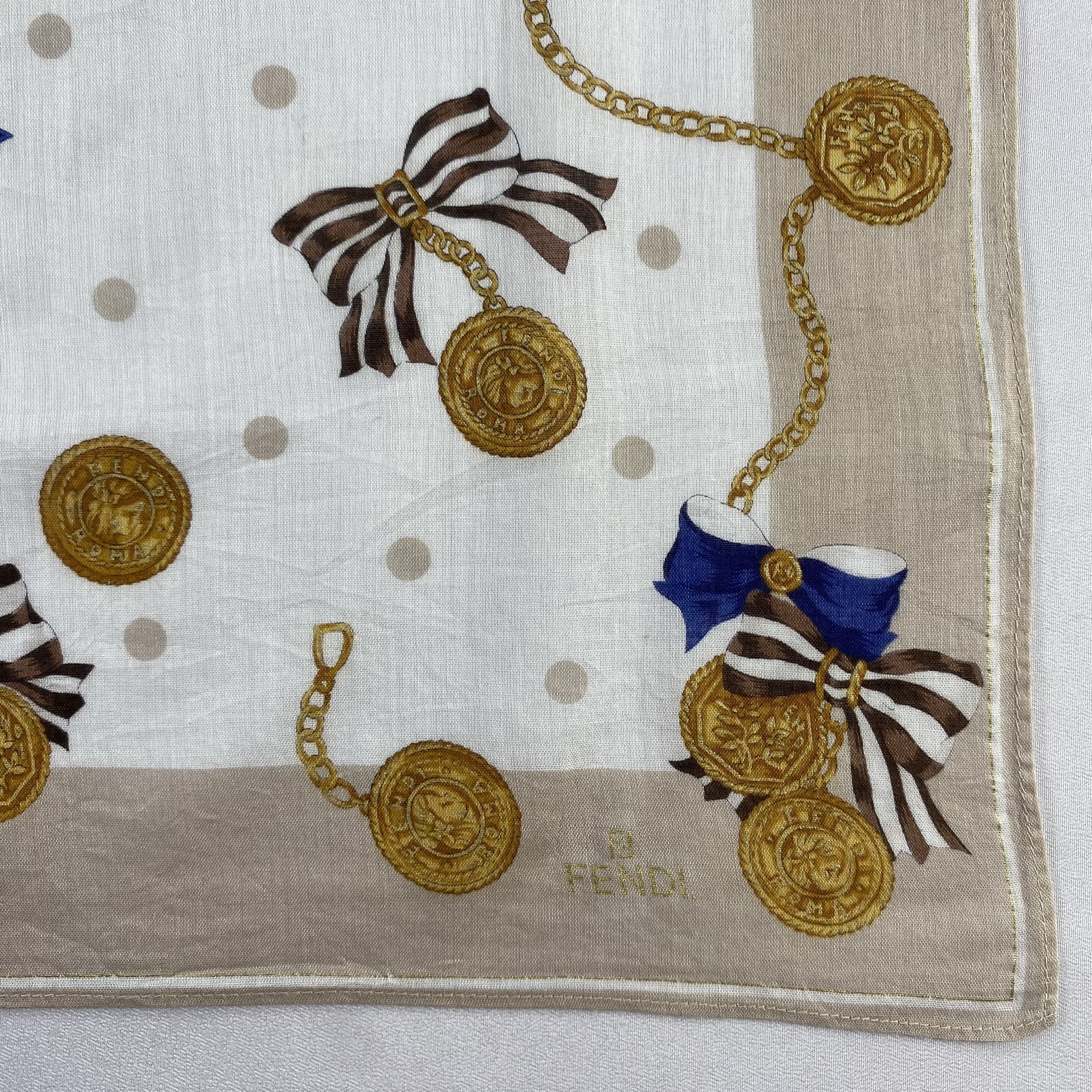 Vintage Fendi Handkerchief / Neckerchief / Bandana-P655 Size ONE SIZE - 3 Thumbnail