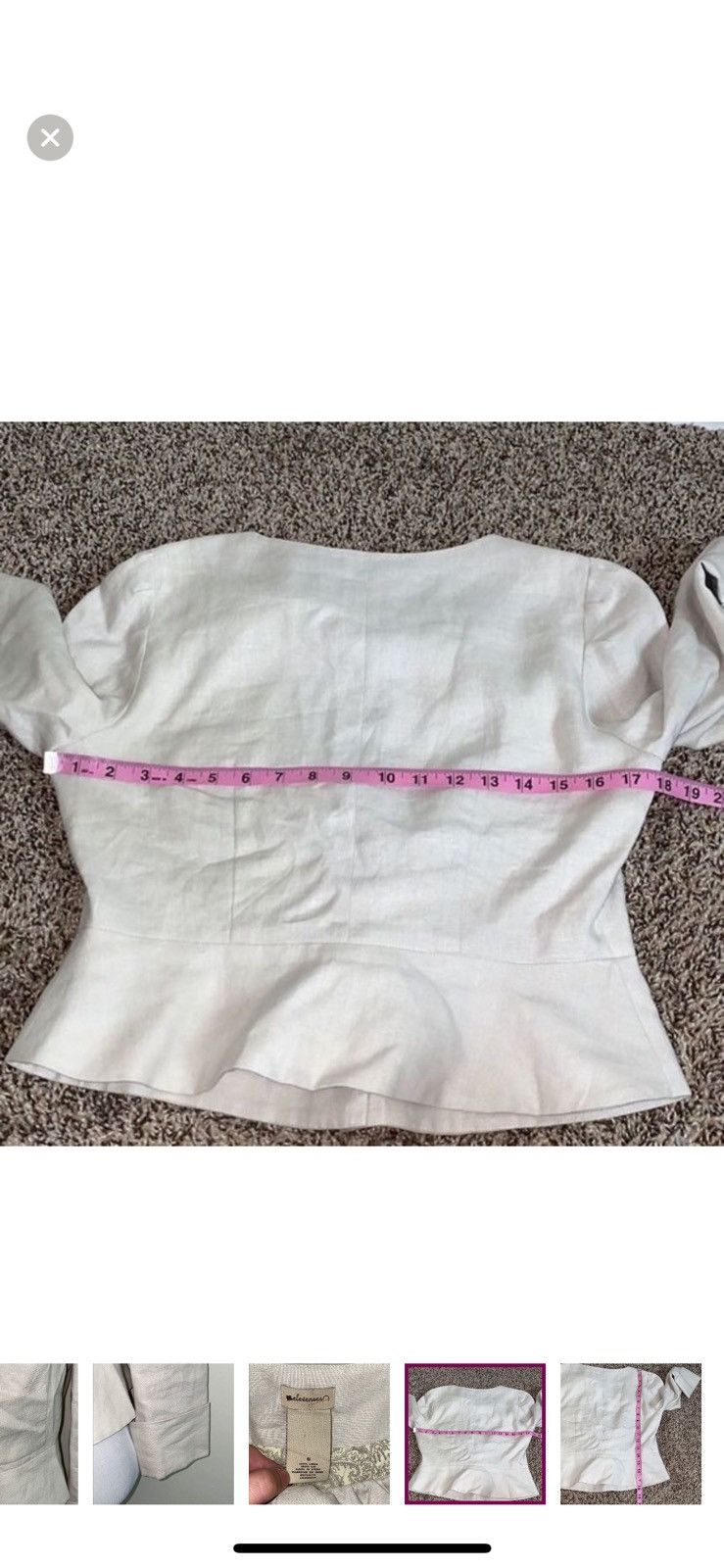 Anthropologie Anthropologie elevenses linen blazer size 6 Size M / US 6-8 / IT 42-44 - 6 Thumbnail