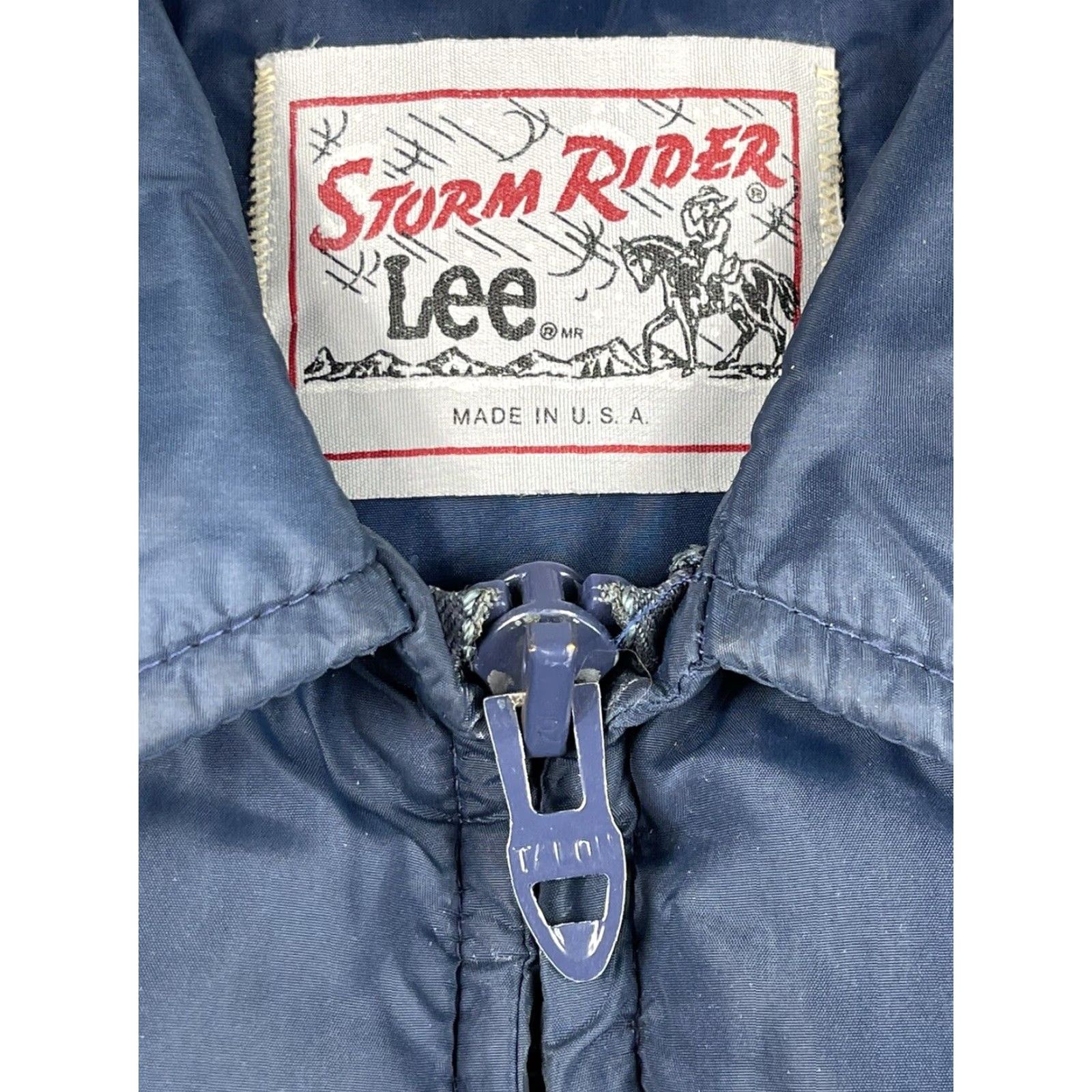 Lee VINTAGE Lee Storm Rider Puffer Jacket Sz M USA Ski Snow Front Pockets Quilted Nylon Blue Men Size US M / EU 48-50 / 2 - 2 Thumbnail