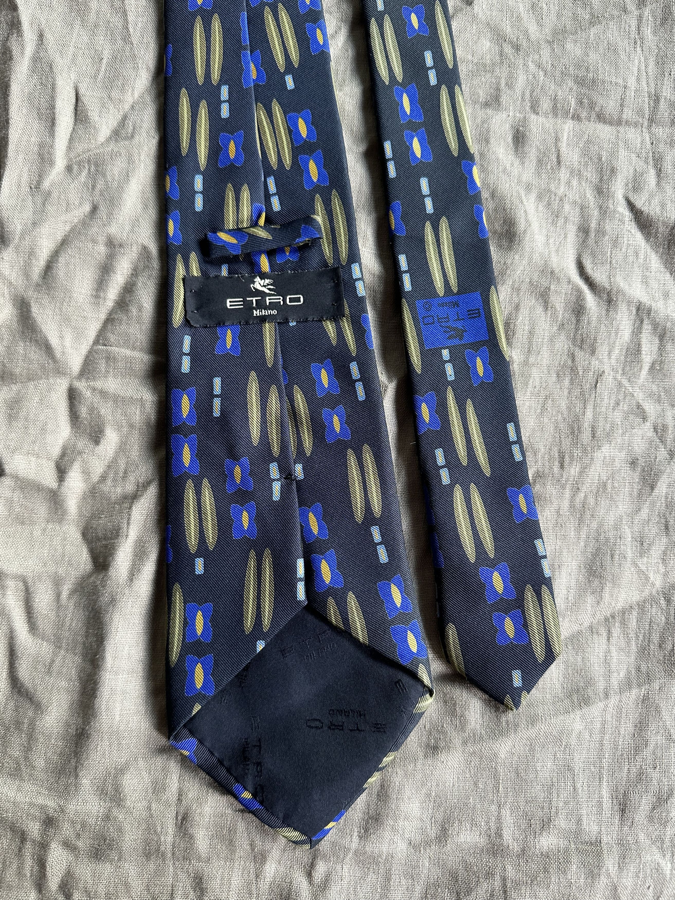 Etro Etro Floral Print Silk Tie 7666AC Size ONE SIZE - 1 Thumbnail