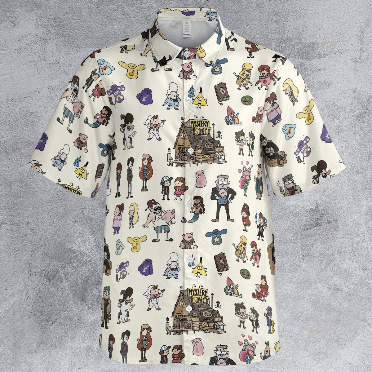 Designer × The Unbranded Brand Mystery Shack Gravity Falls Button Down Shirt Size US M / EU 48-50 / 2 - 2 Thumbnail