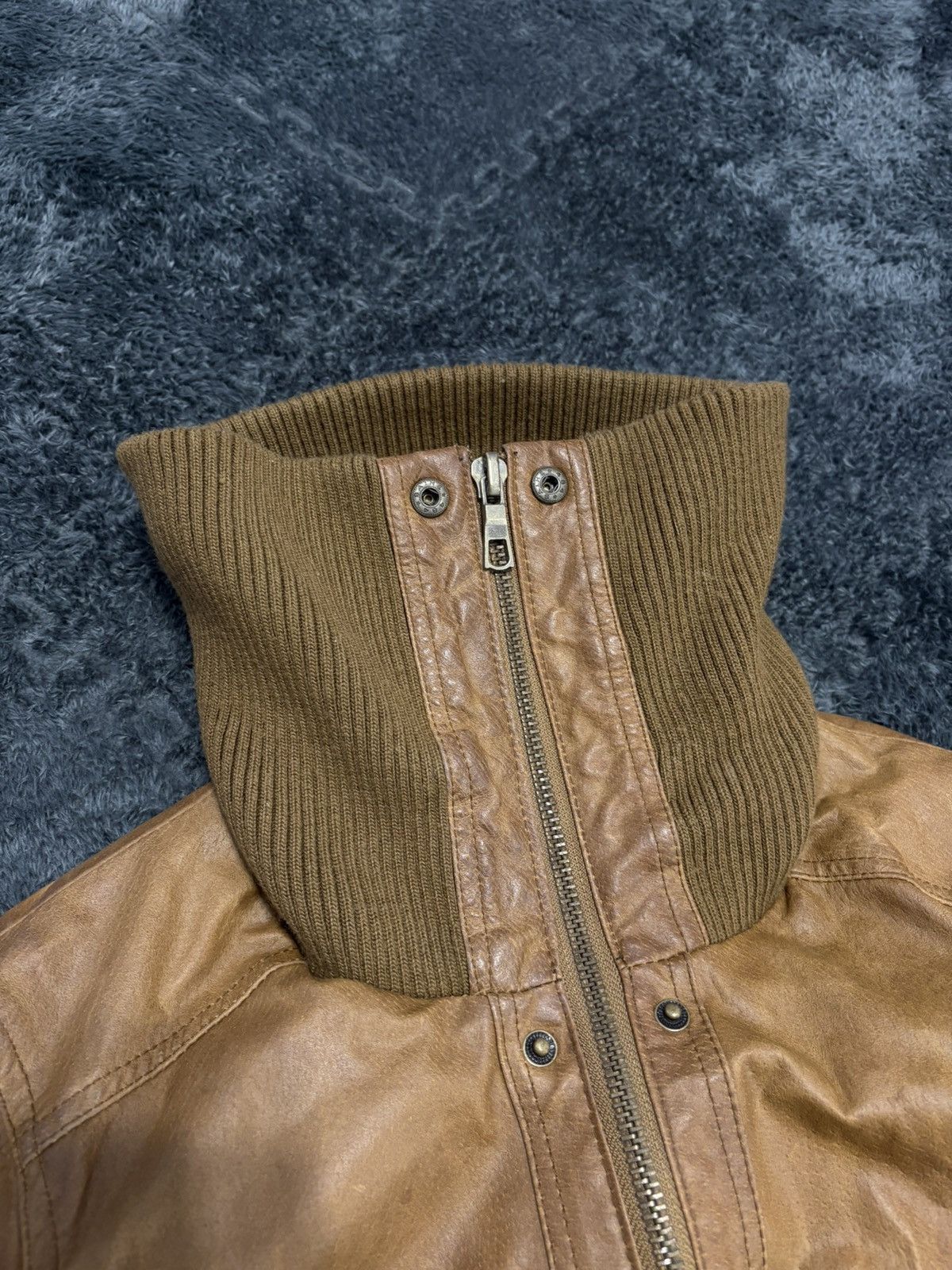 Hysteric Glamour Vintage 00s High Neck Rick Style Y2K Leather Jacket Size M / US 6-8 / IT 42-44 - 7 Thumbnail