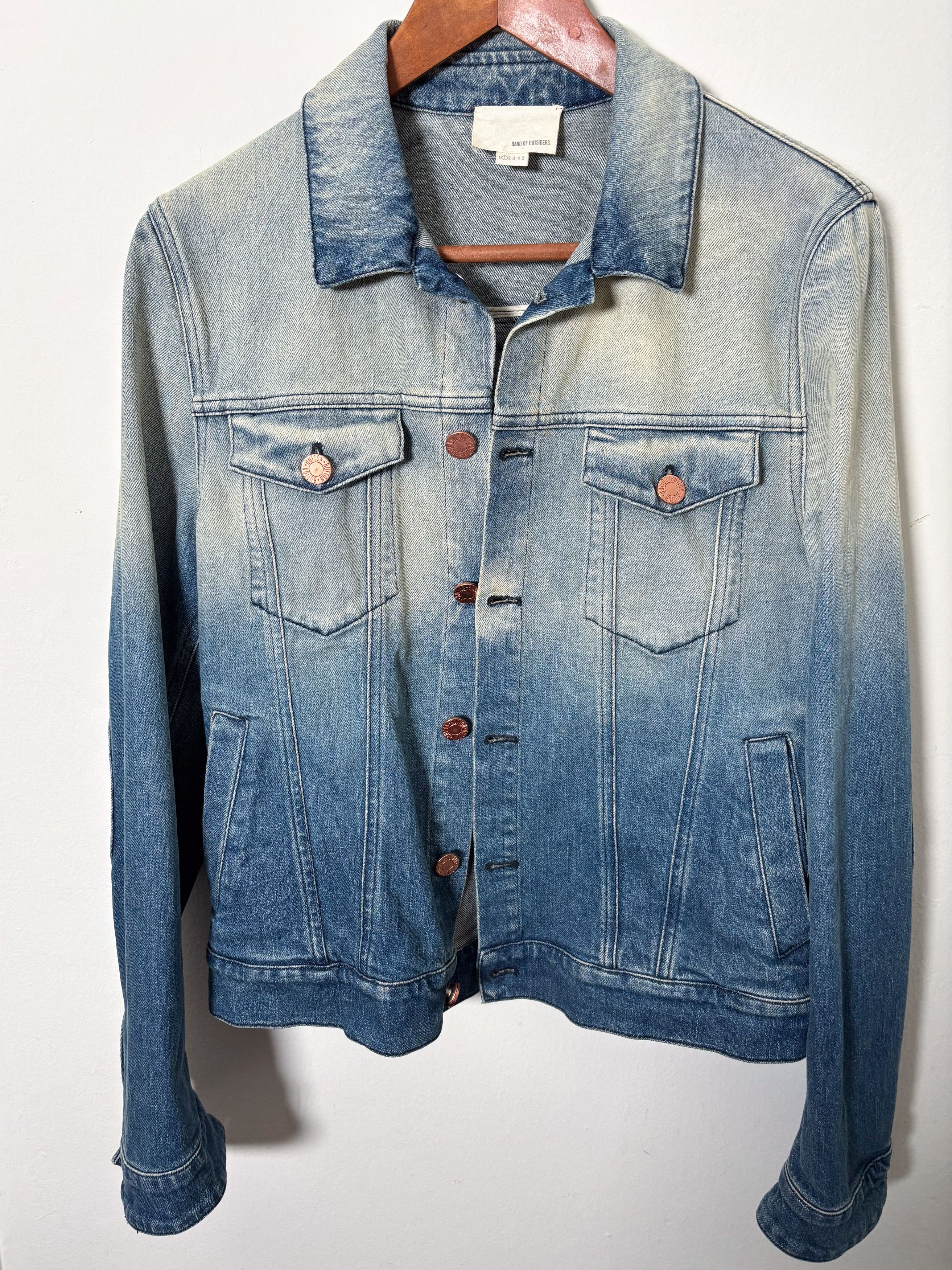 Band Of Outsiders Denim Trucker Jacket, sz 1/S Size US S / EU 44-46 / 1 - 1 Thumbnail