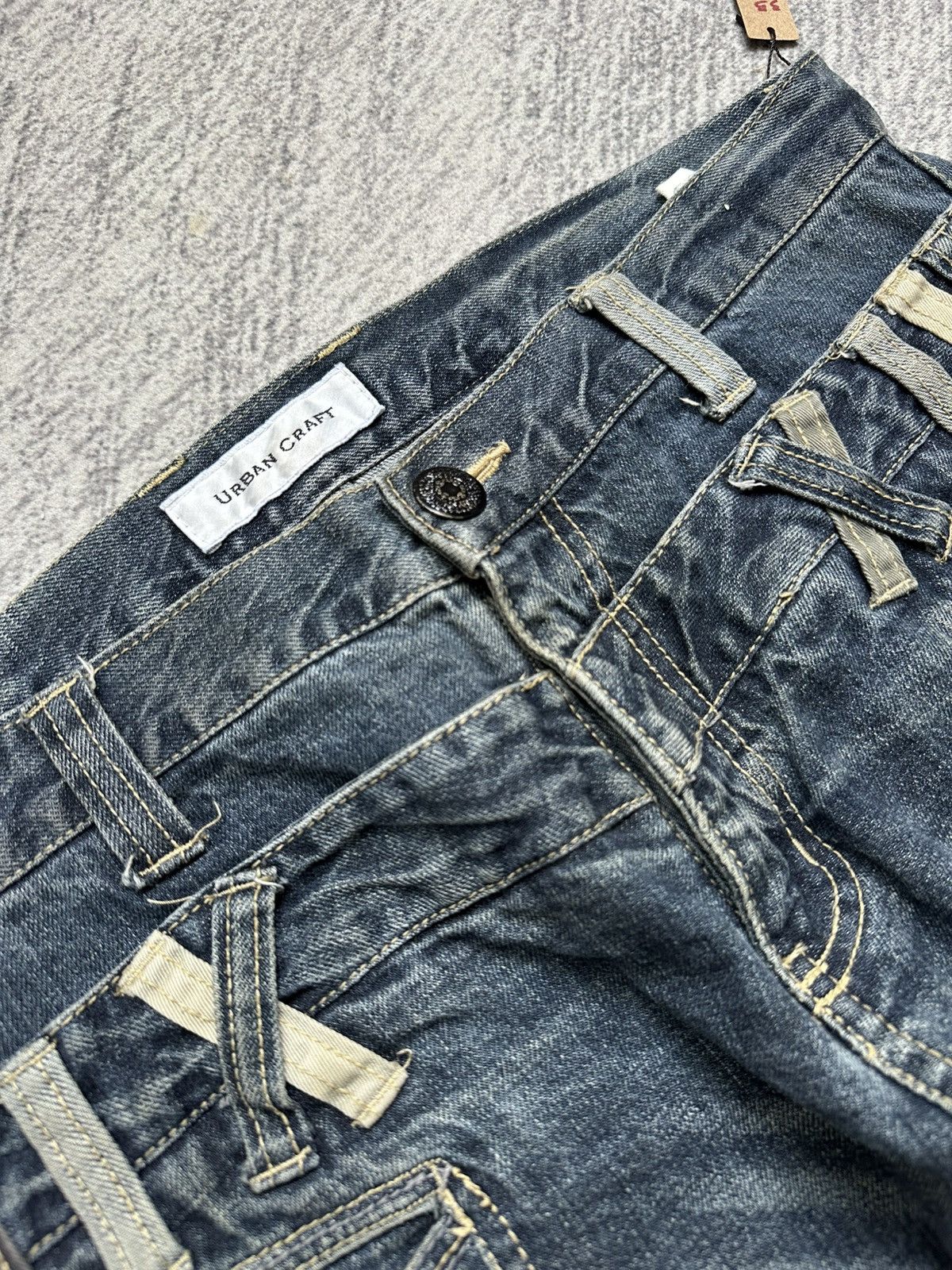 Urban Outfitters Double Waist Urban Craft Jeans Japanese Brand Size US 35 - 7 Thumbnail