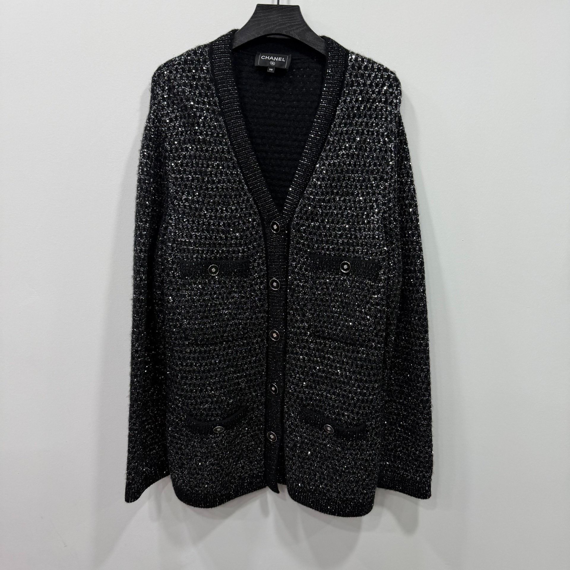 Chanel Chanel Knit Black Sweater XL Women Size XL / US 12-14 / IT 48-50 - 1 Thumbnail