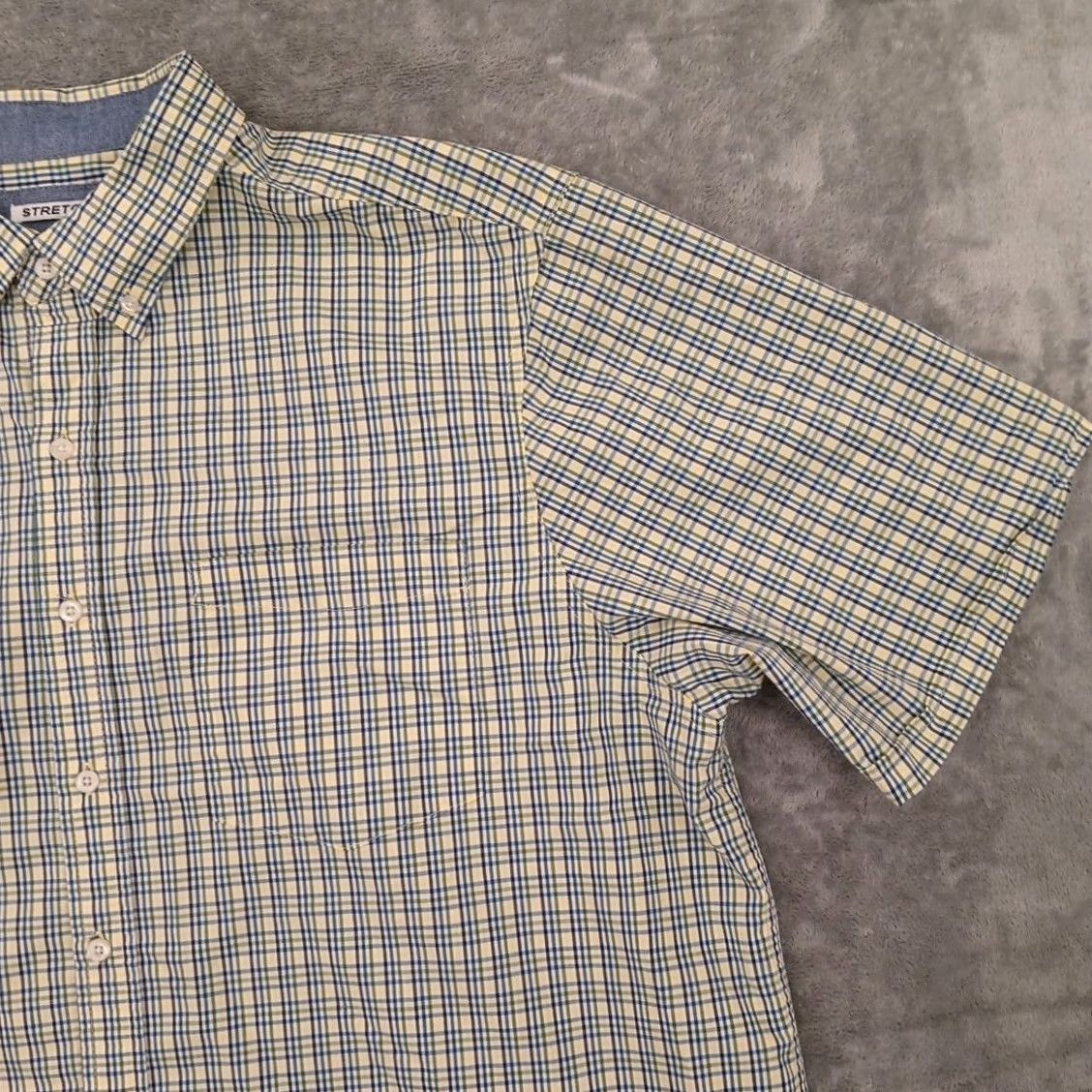 Haggar Haggar Shirt Men 2XLT Green Plaid Short Sleeve Button-Down Stretch Shirt Size US XXL / EU 58 / 5 - 3 Thumbnail