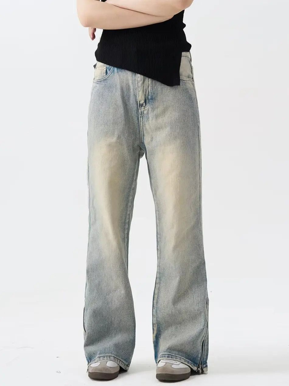 Japanese Brand × Jean Retro loose straight leg high street jeans Size US 32 / EU 48 - 2 Thumbnail