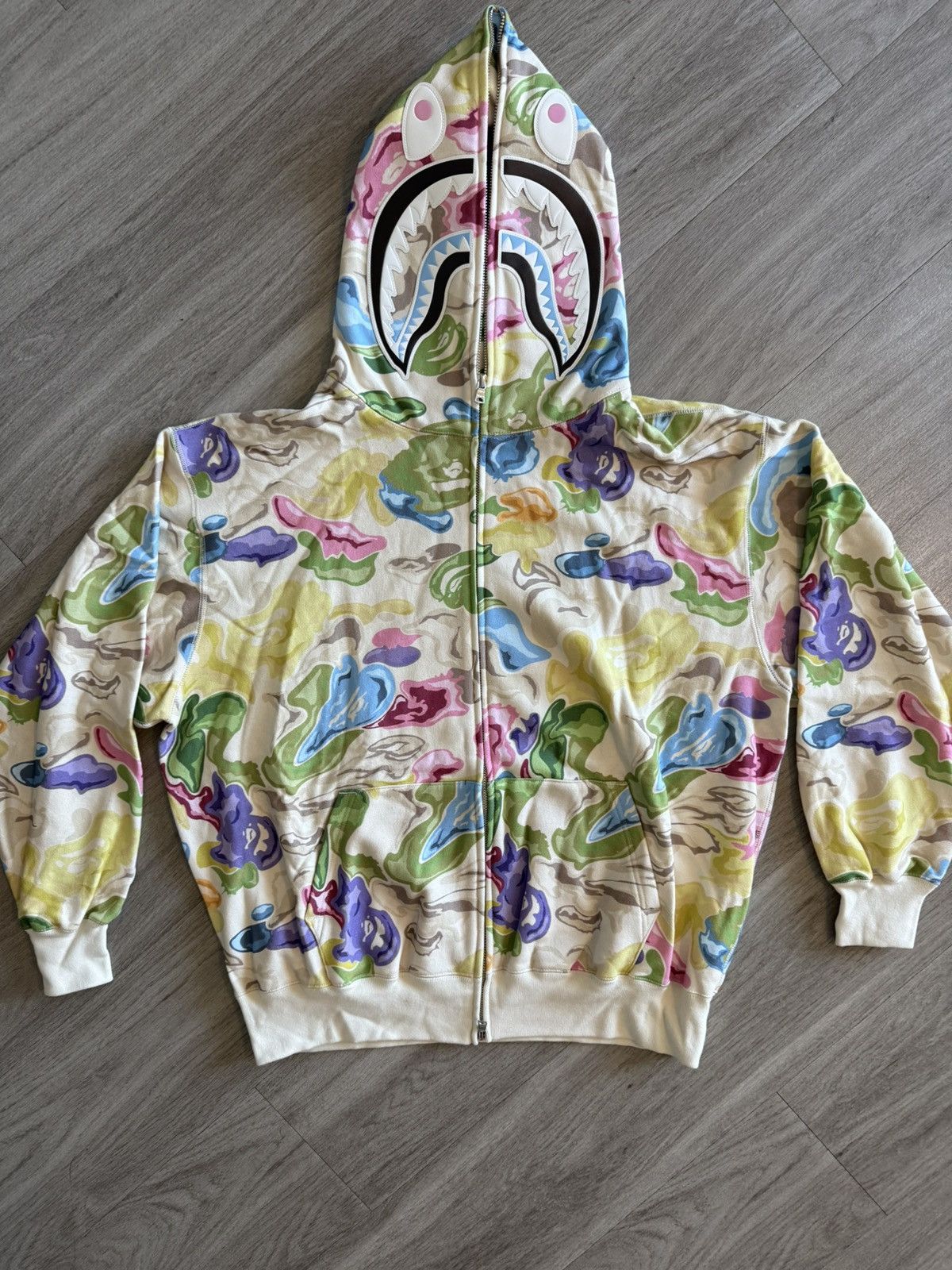 Bape Bape Art Camo Shark Full Zip Size US M / EU 48-50 / 2 - 4 Thumbnail