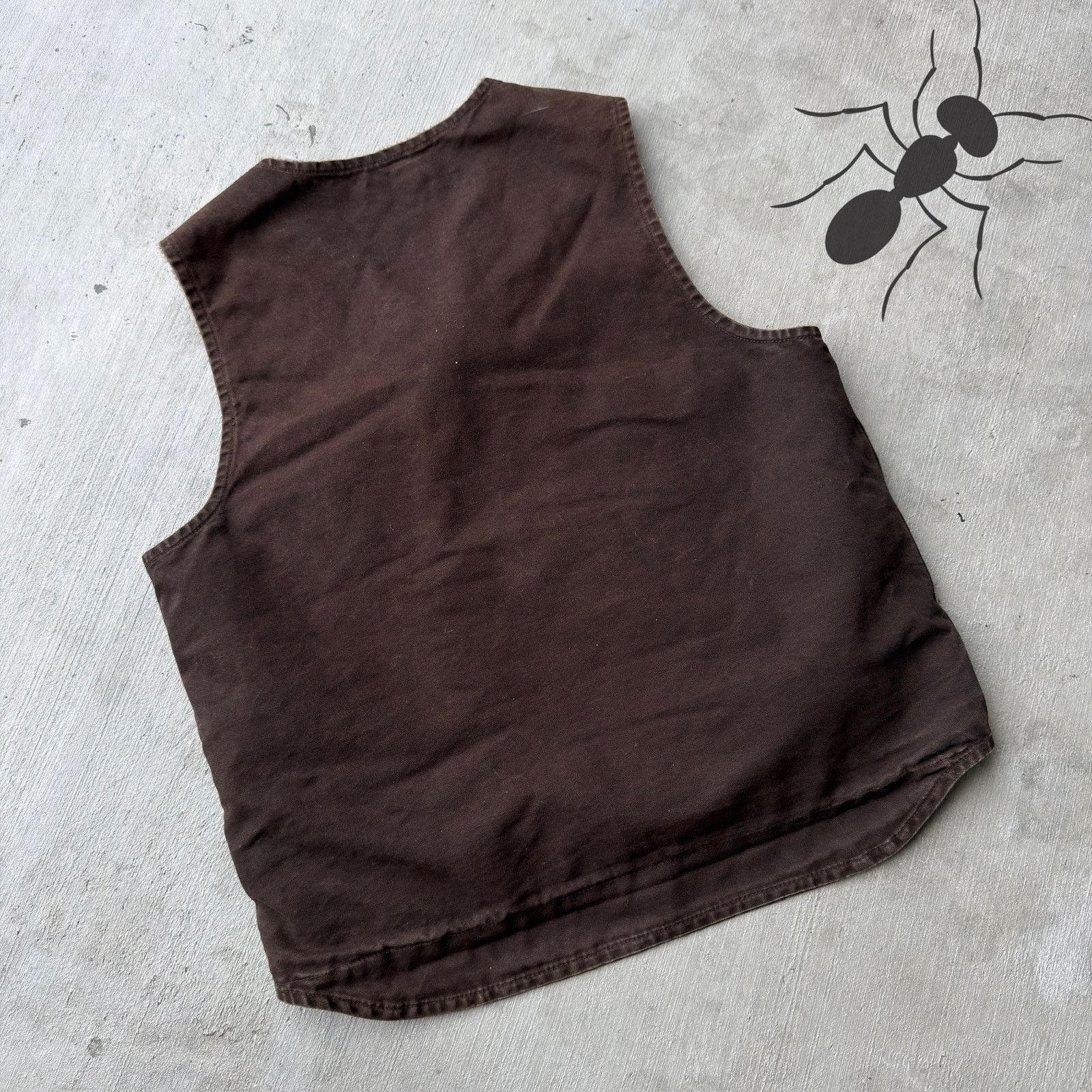 Carhartt × Vintage Carhartt V26 DKB brown work wear vest Size US L / EU 52-54 / 3 - 4 Thumbnail
