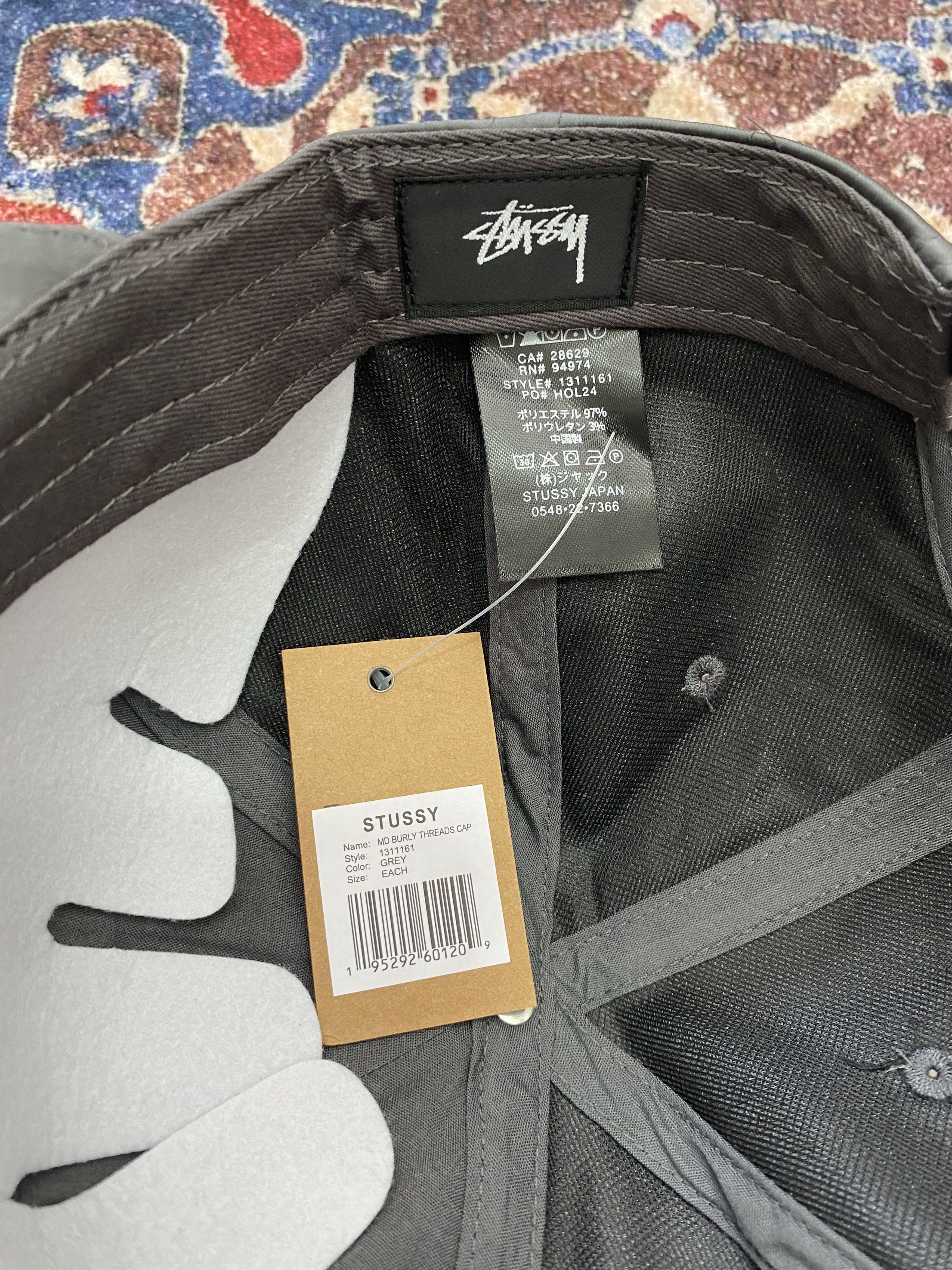 Stussy Stussy MD Burly Threads Cap - Grey Size ONE SIZE - 4 Thumbnail