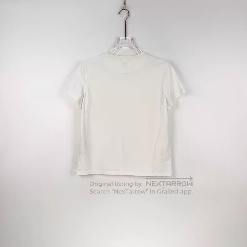 Hermes Hermes White Embroidered Chest Pocket Short Sleeve Size M / US 6-8 / IT 42-44 - 4 Thumbnail