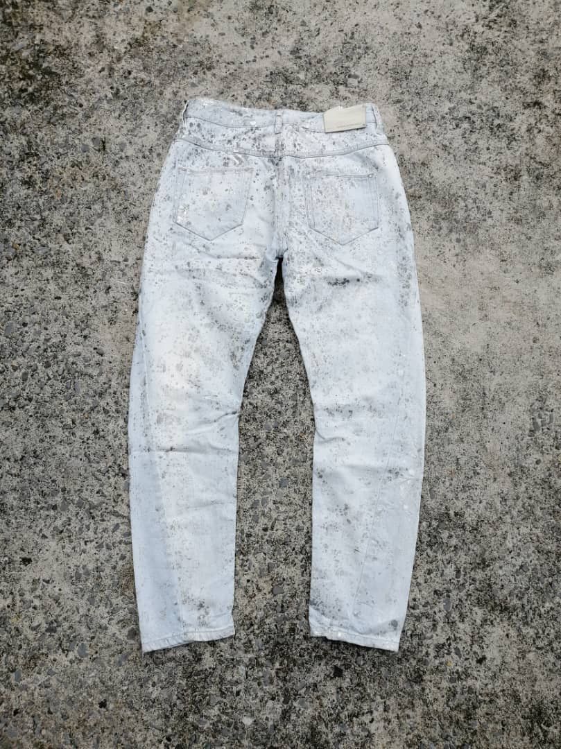 Diesel Black Gold Diesel Black Gold Painted Splash Denim Jeans Size US 28 / EU 44 - 2 Thumbnail