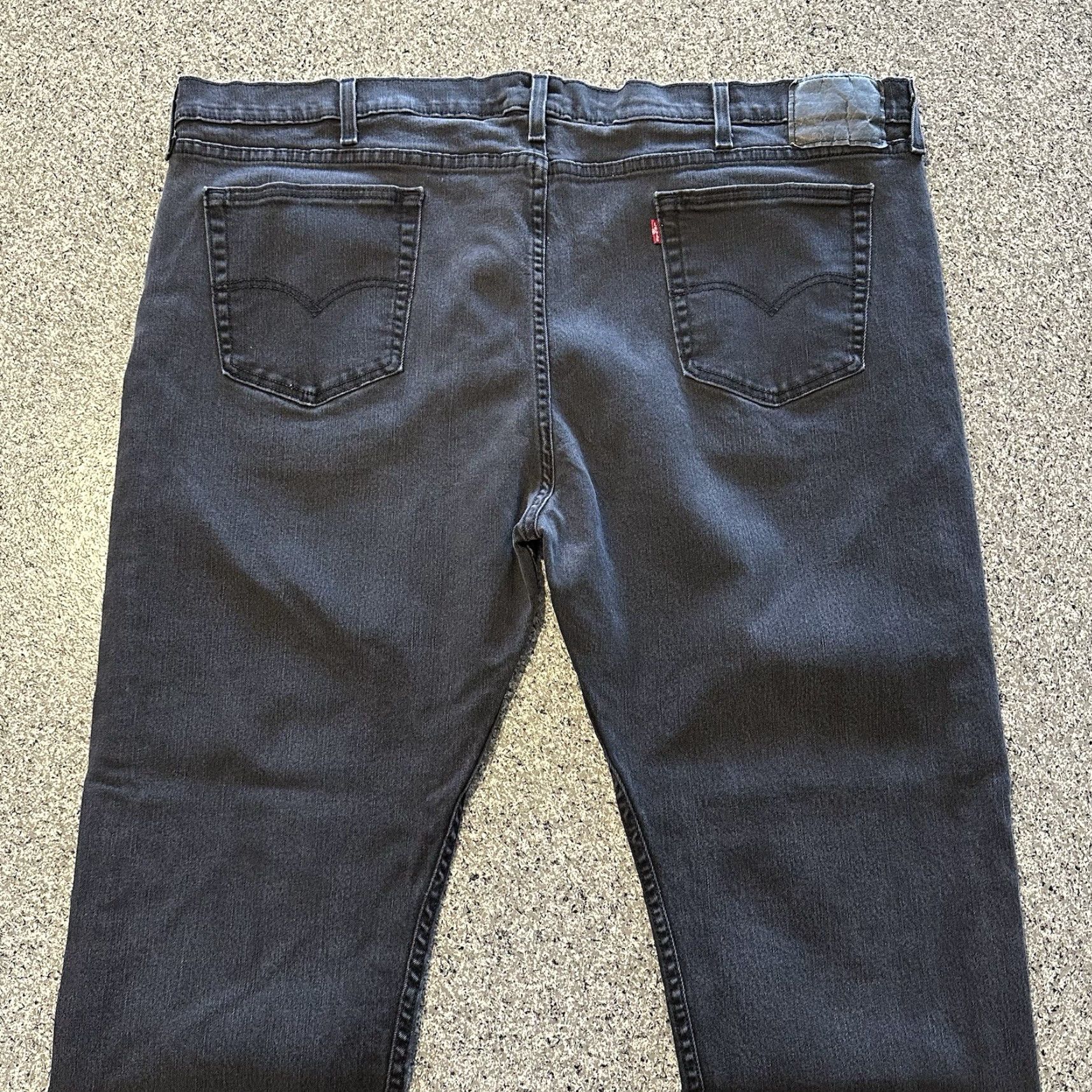 Levi's Levi's 502 Jeans Mens 48x31 Washed Black Stretch Denim - Levi's - Jeans - 5-Pocket - Button Zip - Big & Tall - Black - 1990s? Size US 32 / EU 48 - 4 Thumbnail