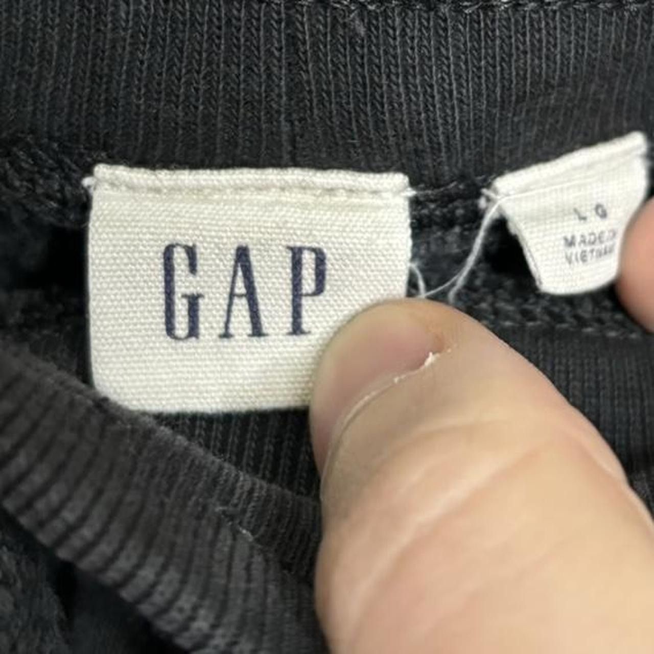 Gap Vintage Y2K Gap Faded Black Sweatshorts Size US 35 - 6 Thumbnail