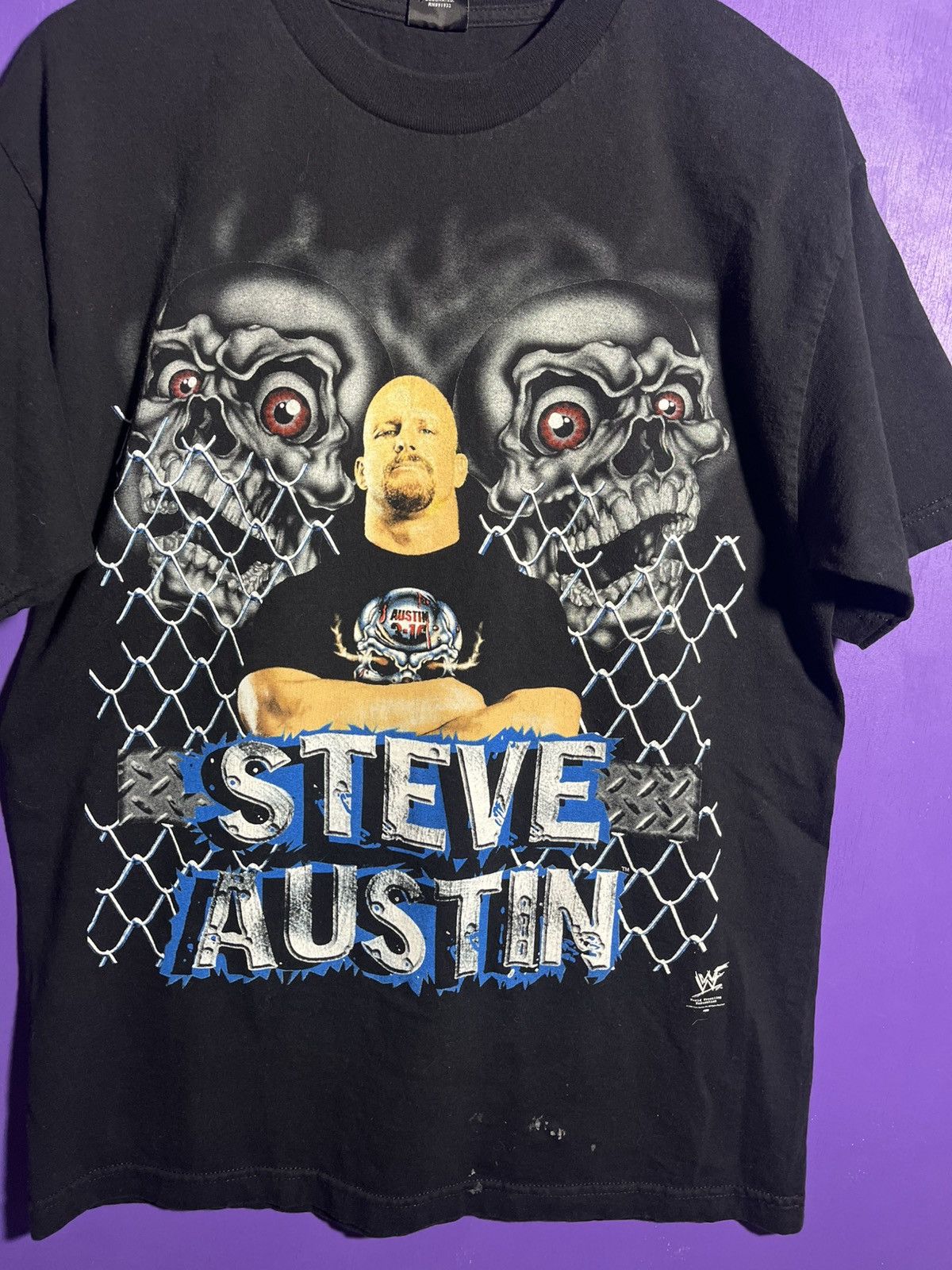 Vintage × WWF Vintage 2000 Stone cold hardcore wrestler t-shirt Size US L / EU 52-54 / 3 - 3 Thumbnail