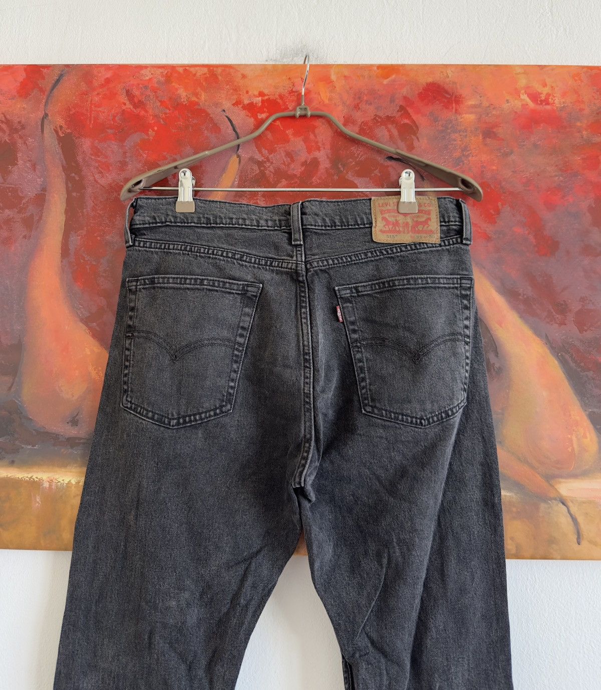 Levi's Levis 515 Gray Denim Jeans Pants Size 33/30 Size US 33 - 3 Thumbnail