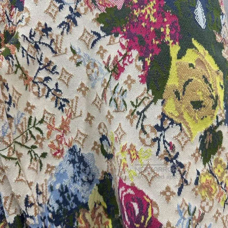 Louis Vuitton size xs Floral pattern jacquard full-print ca