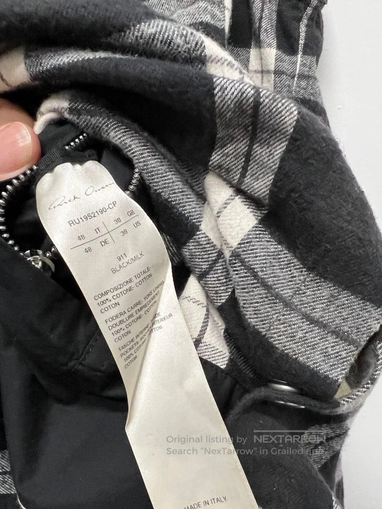 Rick Owens Rick Owens Sleeveless Plaid Shirt. Size US M / EU 48-50 / 2 - 4 Thumbnail