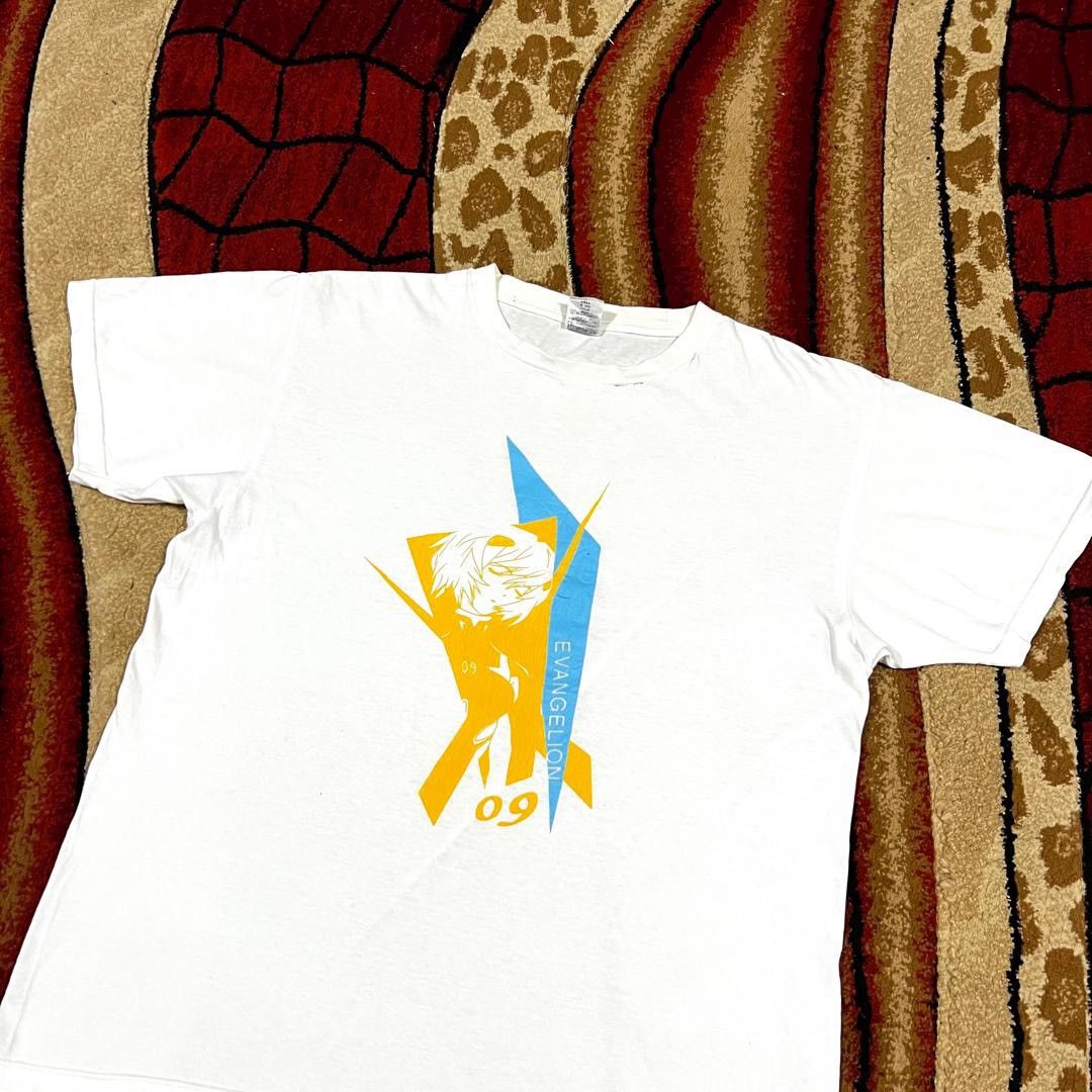 Anime Vintage Thrashed Faded Evangelion Anime Rare T Shirt Size US L / EU 52-54 / 3 - 7 Thumbnail