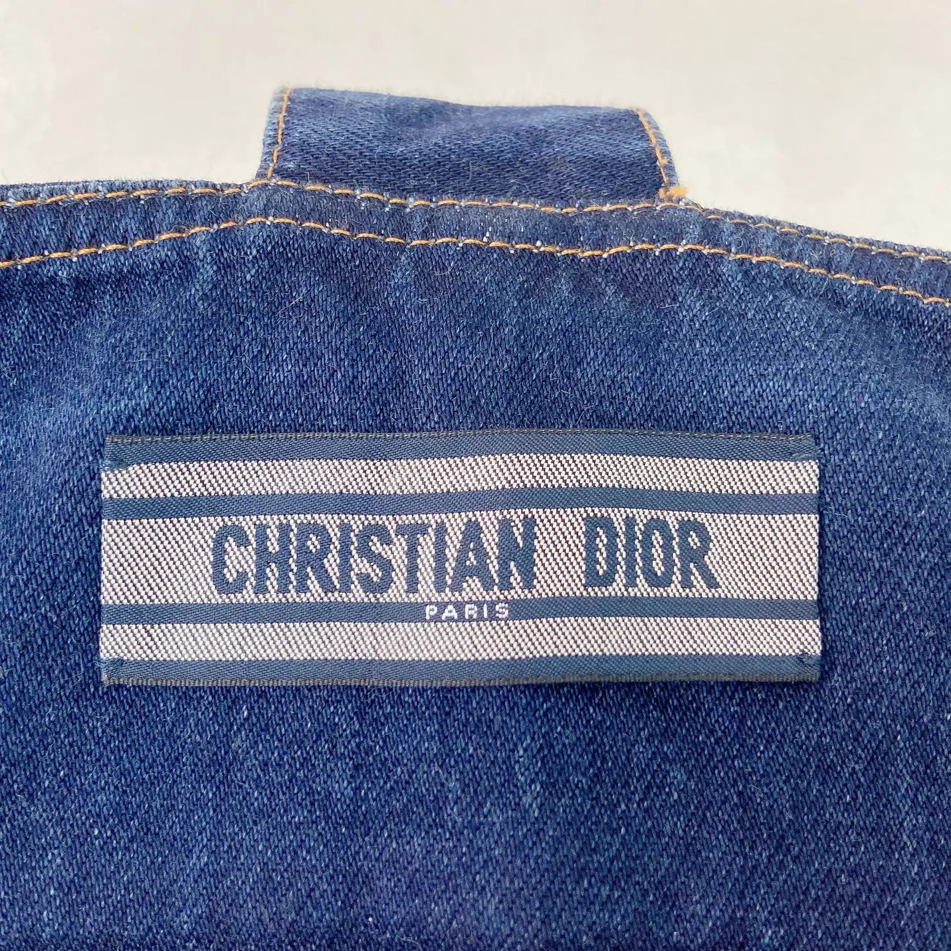Dior Christian Dior Suspender Denim High-Waist Skirt F40 Size 28" / US 6 / IT 42 - 6 Thumbnail