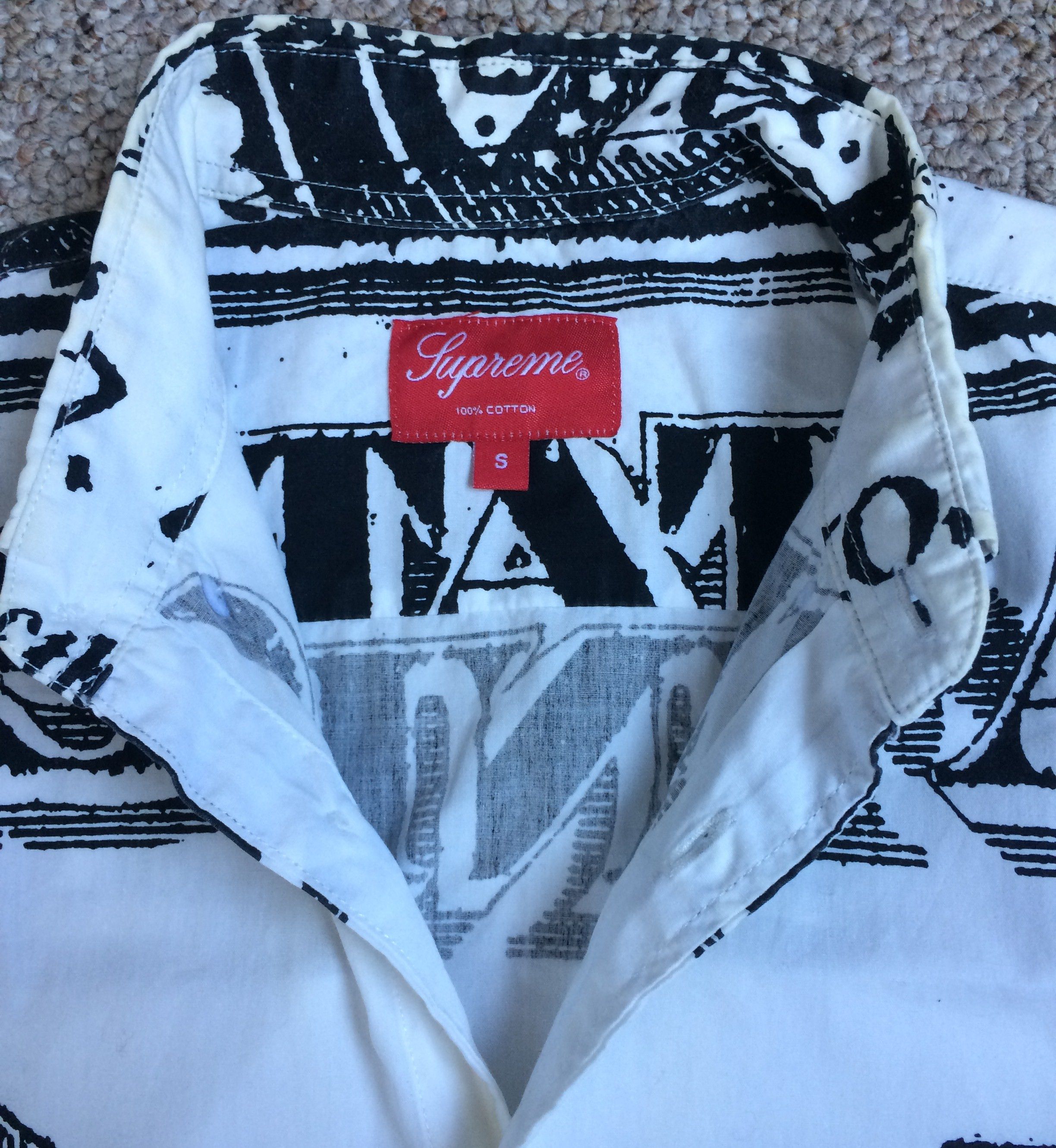 Supreme S/S 2014 Supreme 100 Dollar Bill Button Up Shirt Size US S / EU 44-46 / 1 - 4 Thumbnail