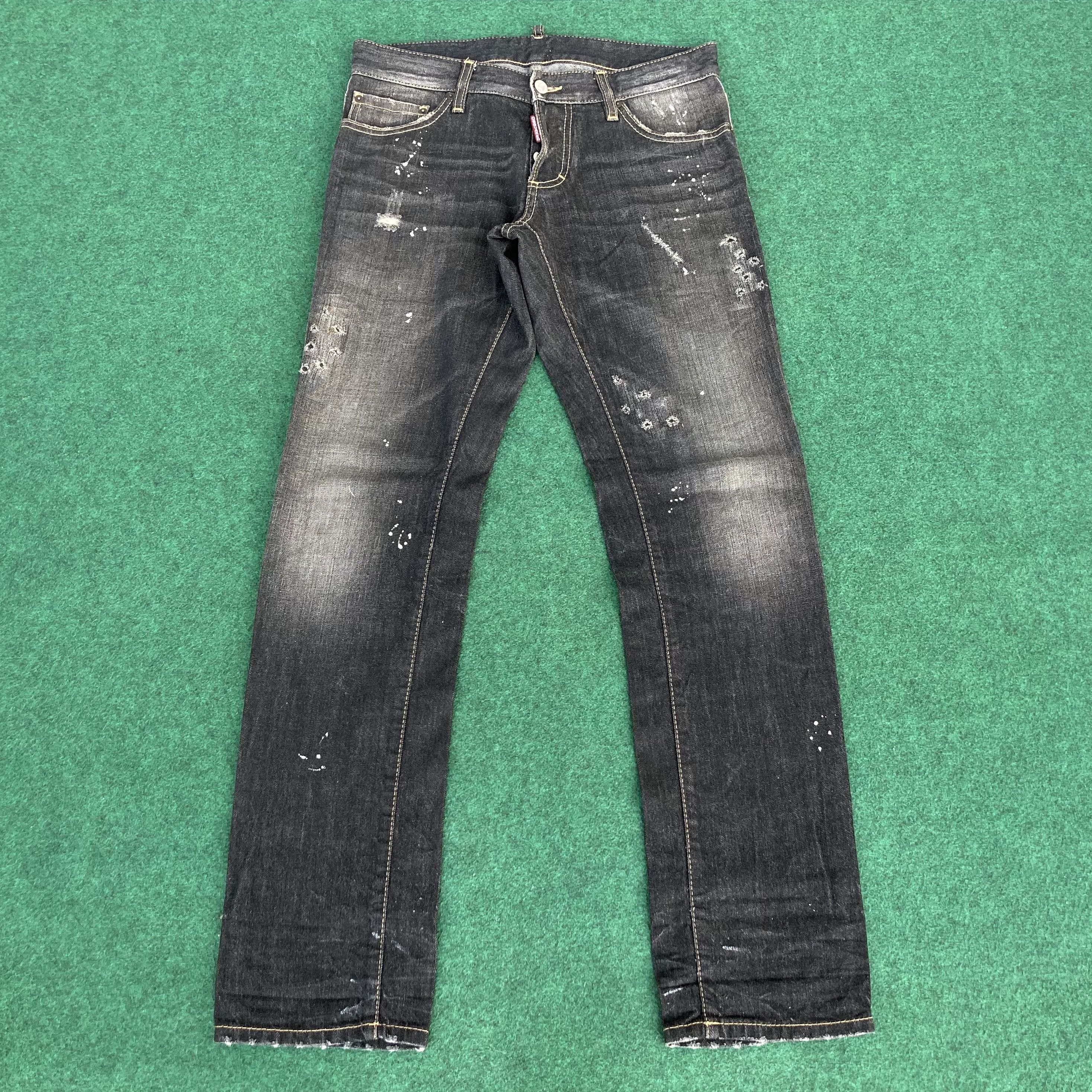 Dsquared2 × Japanese Brand 31x33 Vtg DSQUARED 2 Denim Italy Rips Distressed Pant Jeans Size US 31 - 1 Thumbnail