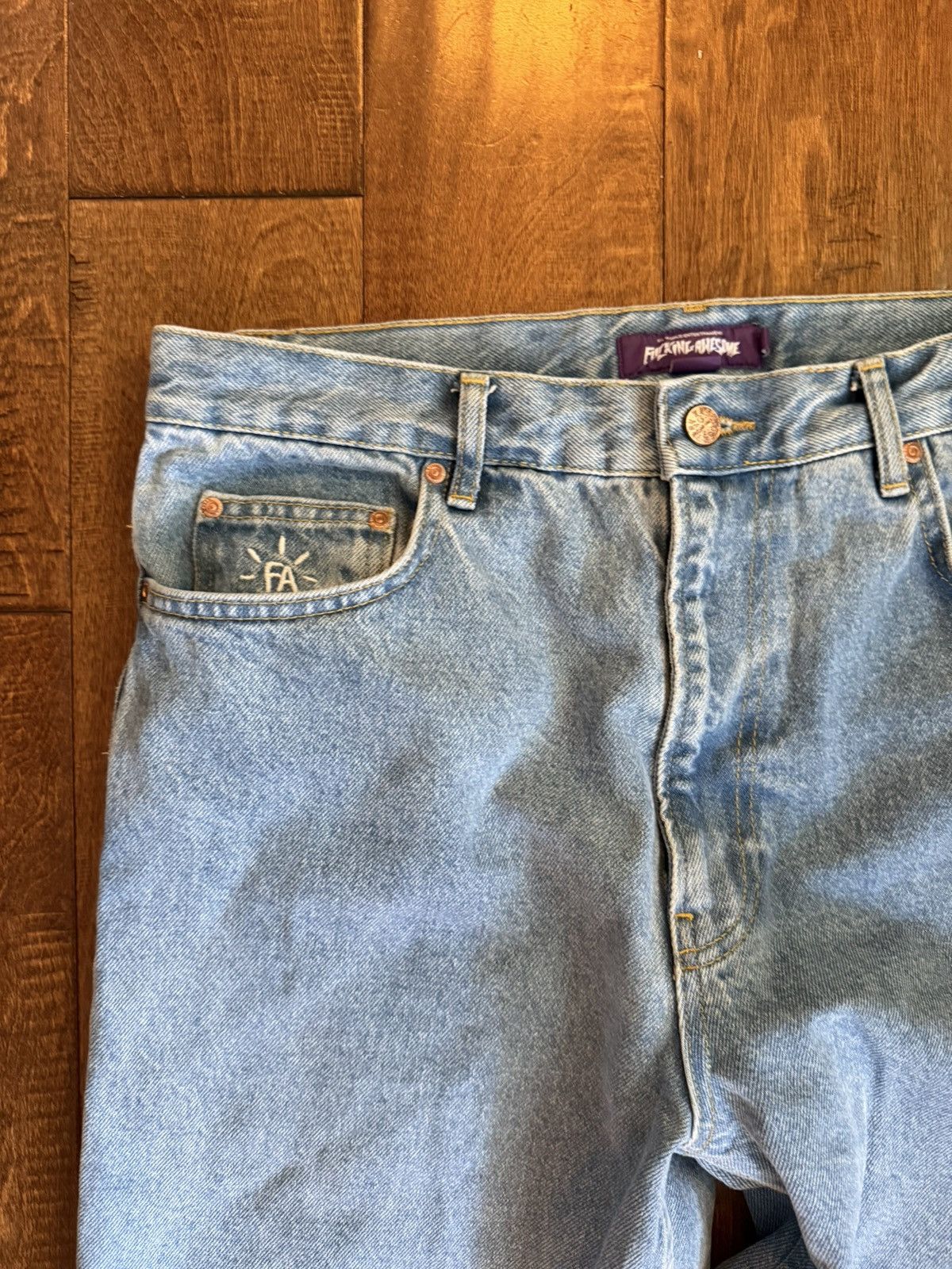 Fucking Awesome Fucking Awesome FA hamerlee jeans Size US 33 - 3 Thumbnail