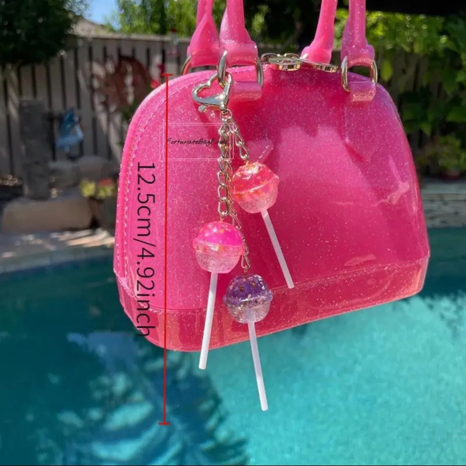 Designer Glitter Lollipop Bag Charm NWT Size ONE SIZE - 3 Thumbnail
