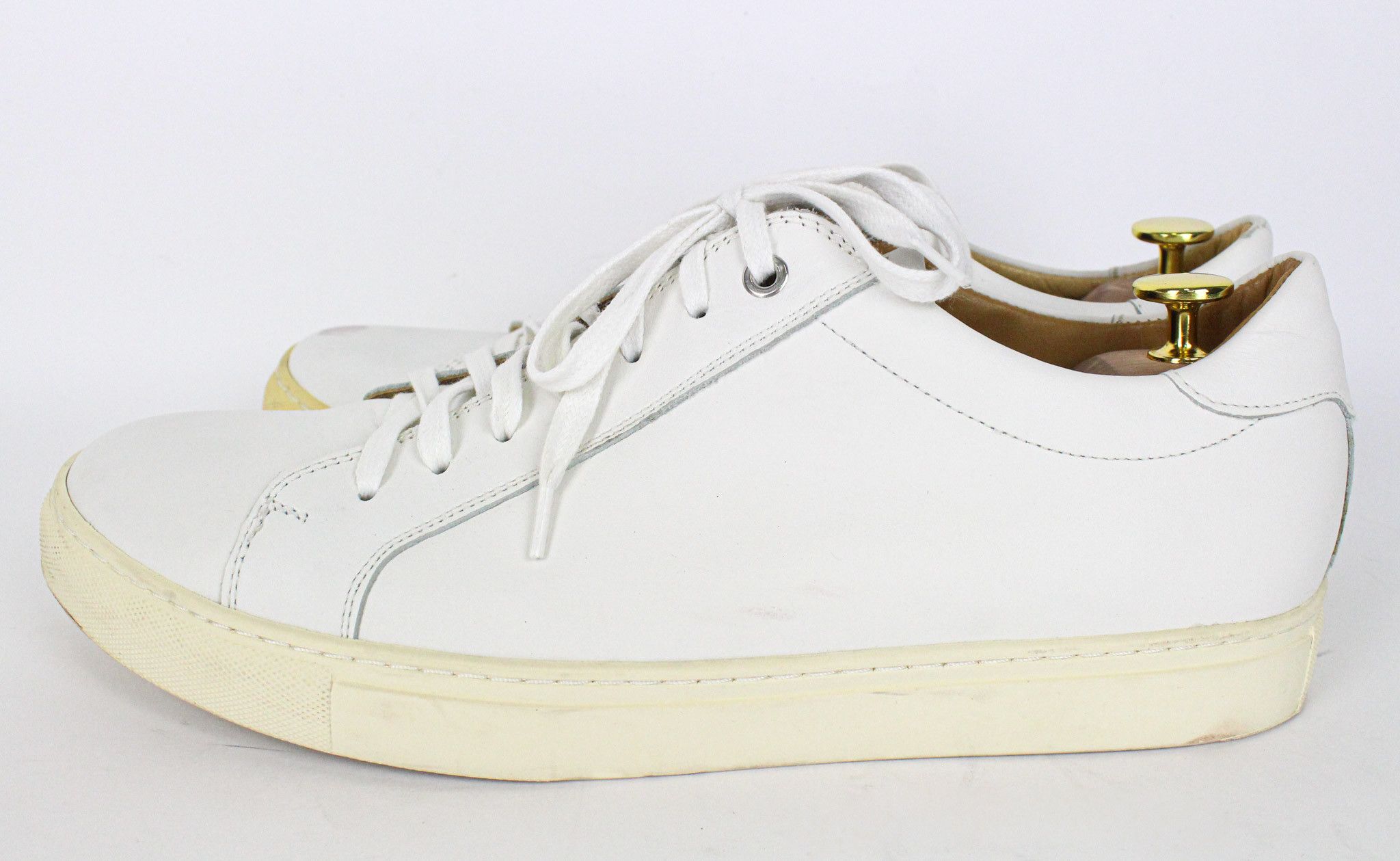 Suitsupply EU44 White Leather Leisure Low-Top 72667 Size US 11 / EU 44 - 6 Thumbnail