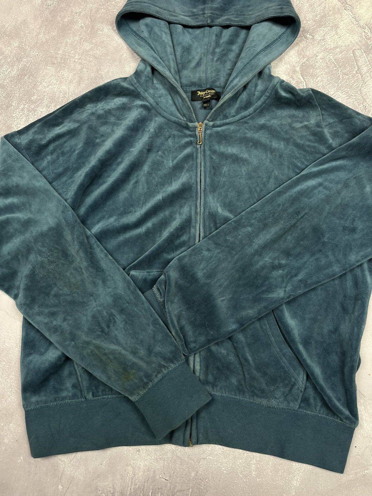 Juicy Couture Jeans Juicy Couture Zip Hoodie Green Big Logo On Back size M Size US M / EU 48-50 / 2 - 4 Thumbnail