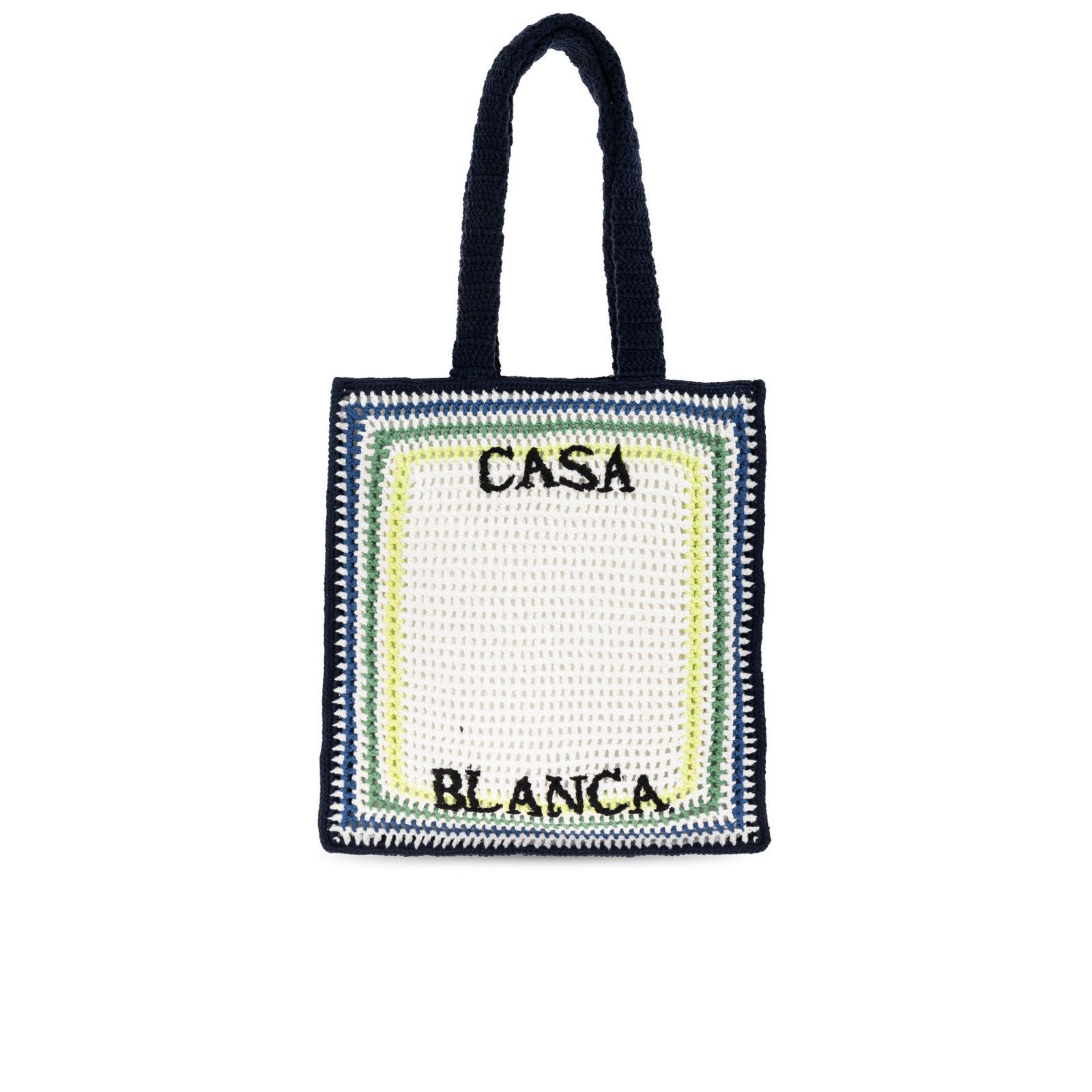 Casablanca Striped Shopper Bag in White, Men's