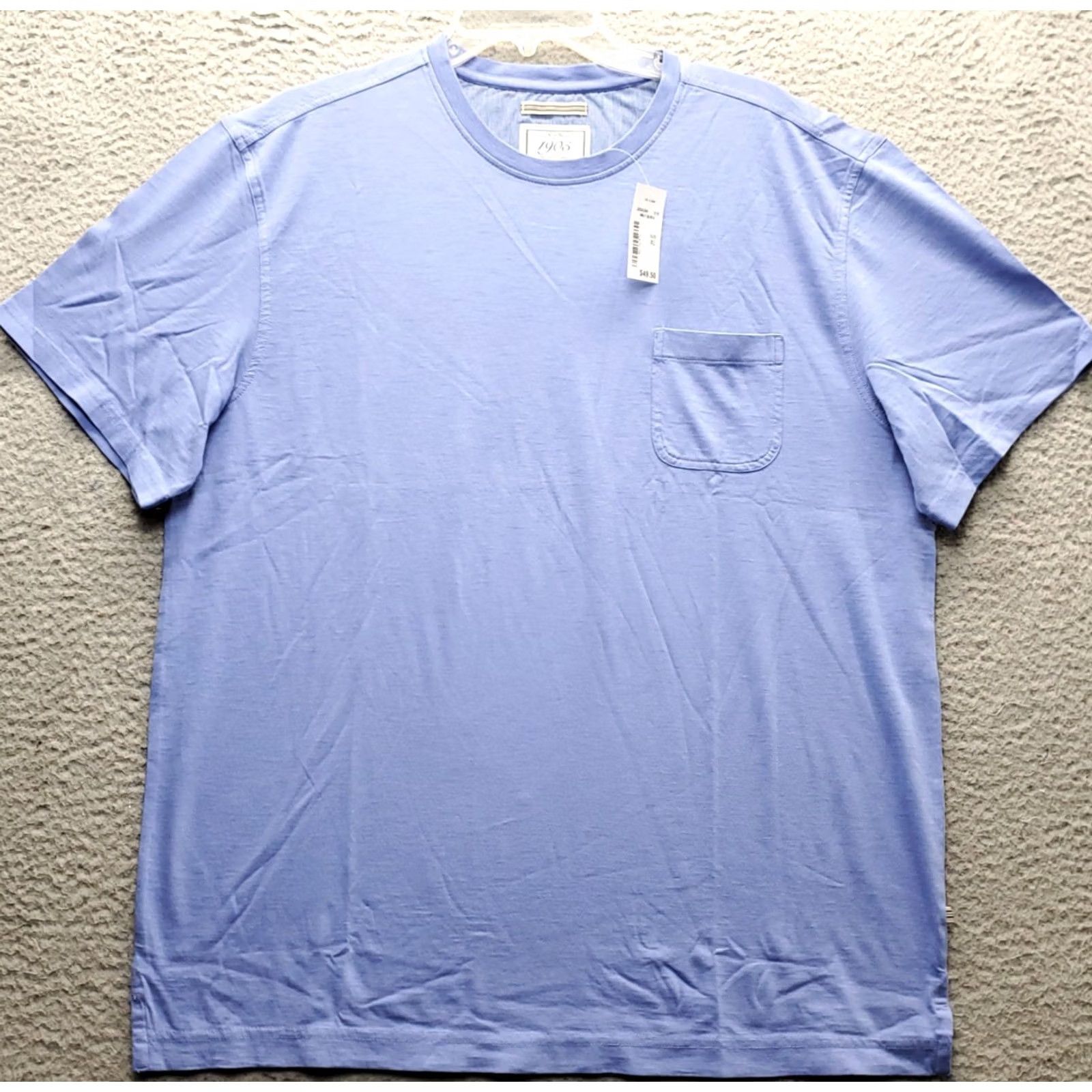 Jos. A. Bank Jos. A. Bank Mens XL Blue T-Shirt Short Sleeve Crew Neck Chest Pocket Pullover Size US XL / EU 56 / 4 - 2 Thumbnail