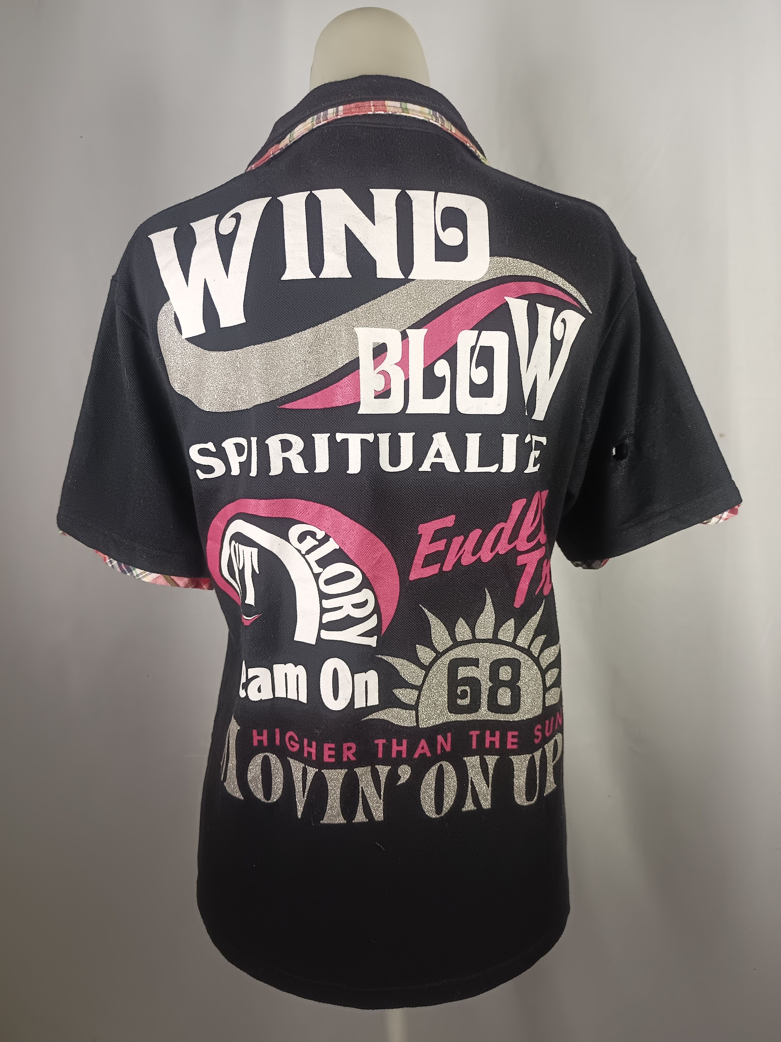 If Six Was Nine × Japanese Brand × Le Grande Bleu (L.G.B.) WE ❤️ SURF Endless Trip Polo T-shirt Double Layer POEM Print Size L / US 10 / IT 46 - 20 Thumbnail