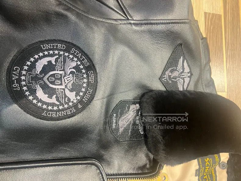Schott G1 imported sheepskin American flying leather flight suit Size US XL / EU 56 / 4 - 2 Thumbnail