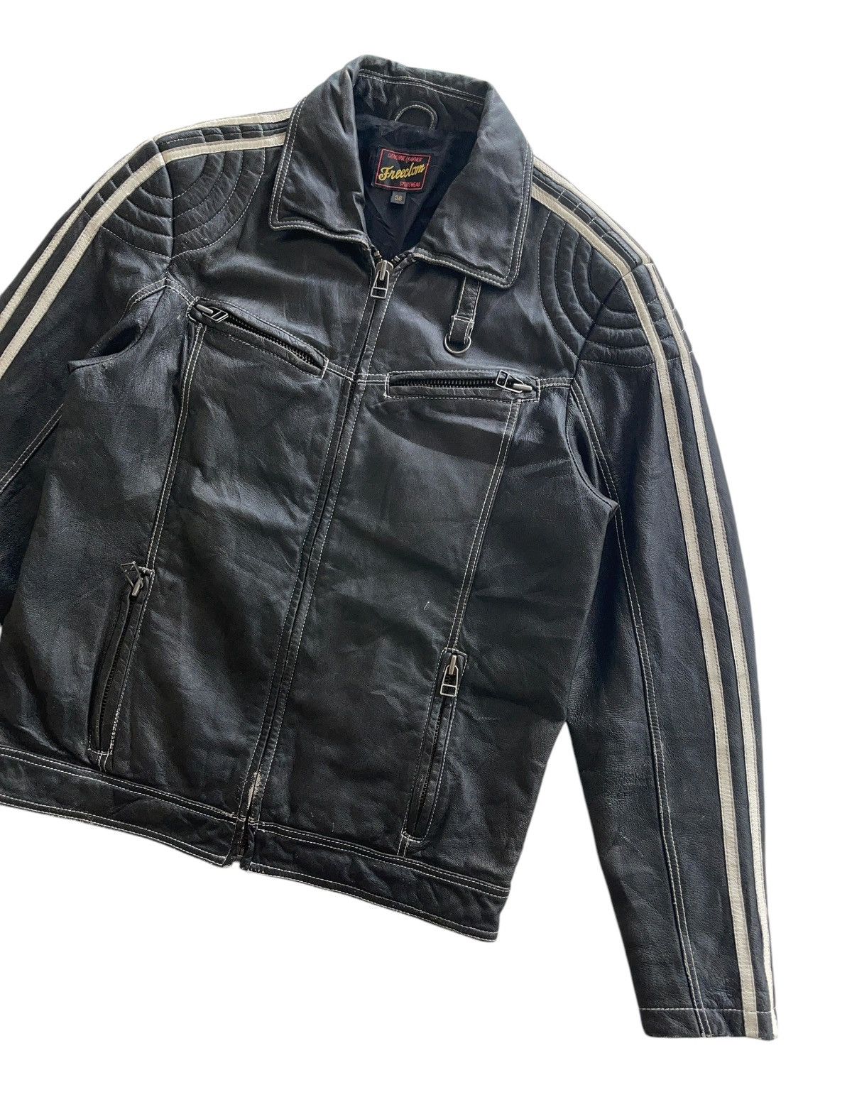 Vintage Freedom Leather Bikers Jacket Size US M / EU 48-50 / 2 - 8 Thumbnail