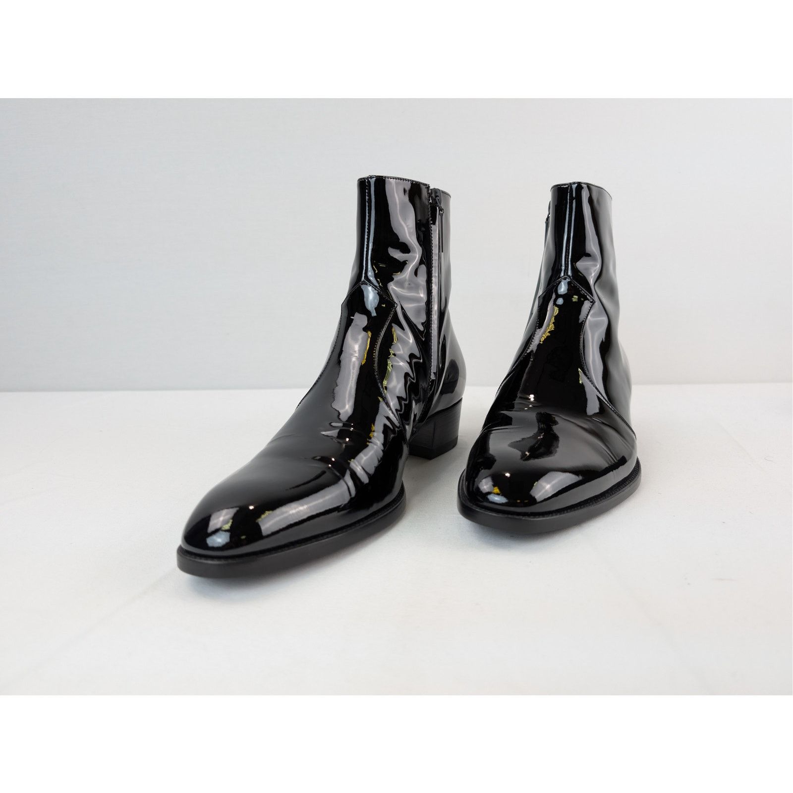 Saint Laurent Paris o1rshd1 Wyatt 40 Zip Booties Boots in Nero 41 Size US 8 / EU 41 - 7 Thumbnail