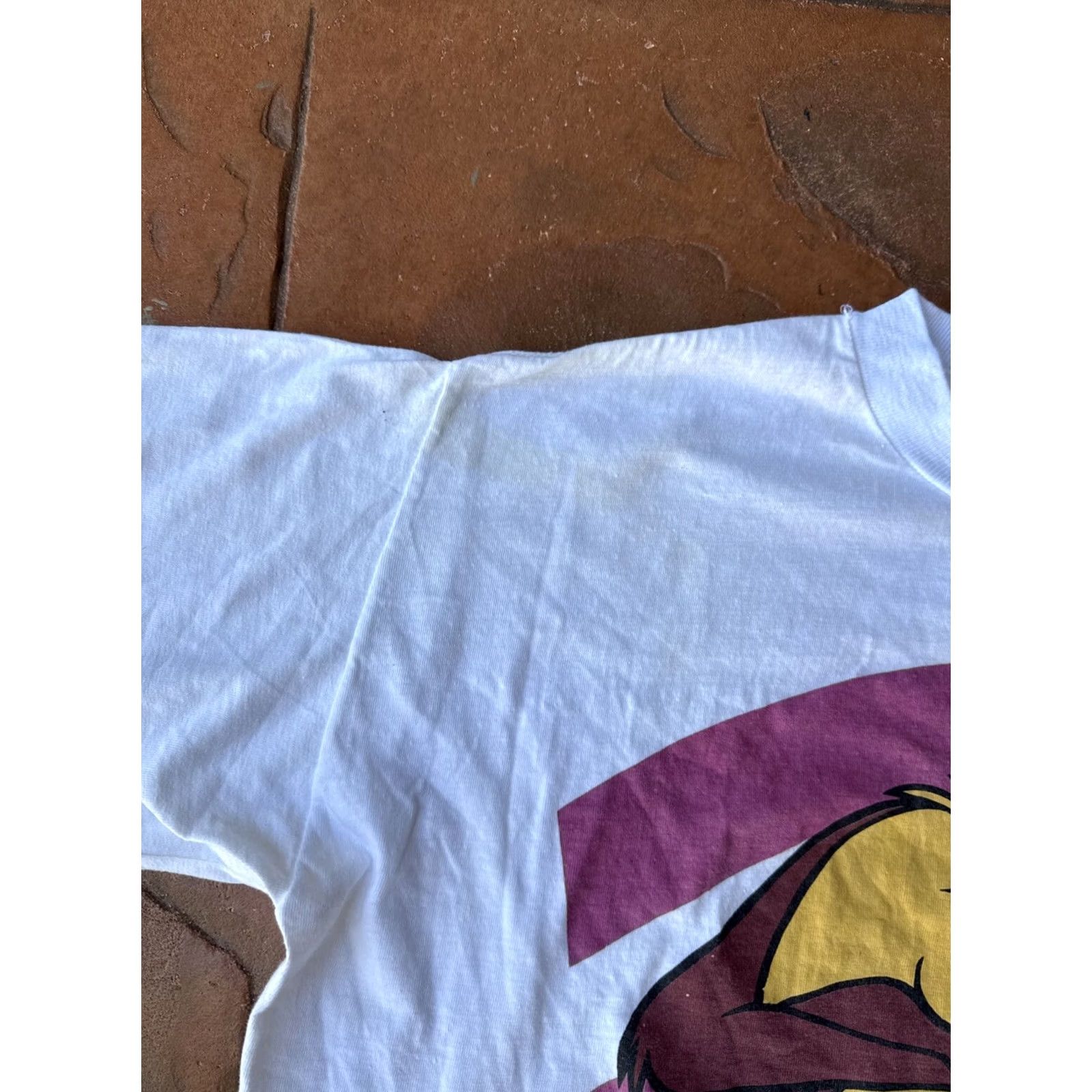 Vintage VINTAGE Looney Tunes Taz Big Face T-Shirt XL White Crew Neck Short Sleeve Mens 90s graphic print Warner Bros shirt Size US XL / EU 56 / 4 - 7 Thumbnail