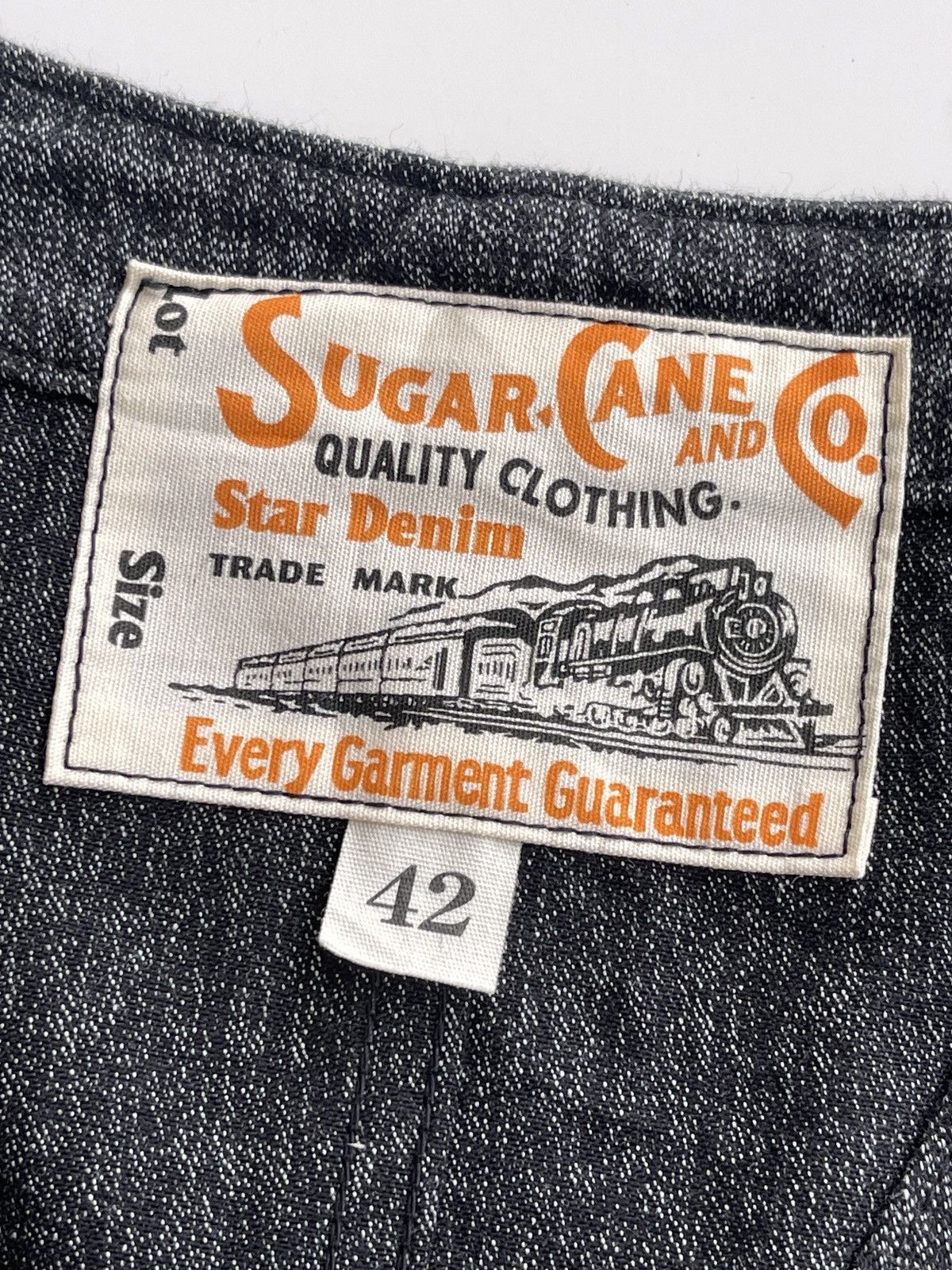 Mister Freedom Sugar Cane 9oz Salt & Paper Vest Size US L / EU 52-54 / 3 - 5 Thumbnail