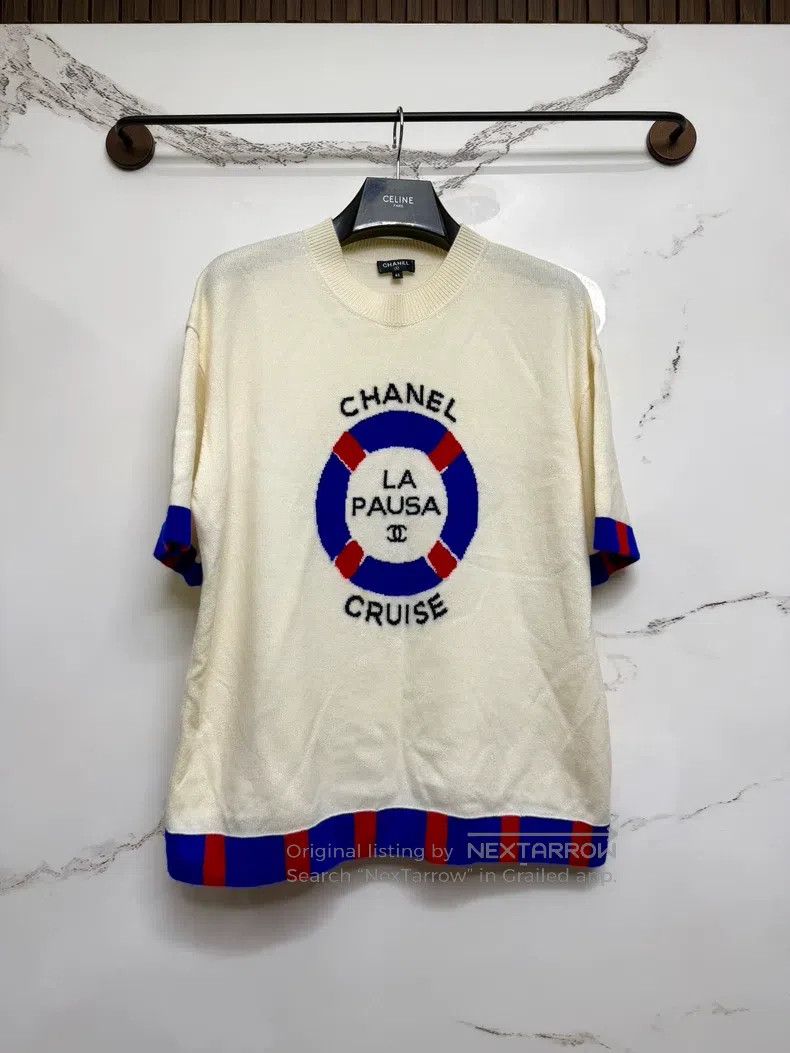Chanel Chanel Cruise logo knitted short sleeve Size US XXS / EU 40 - 1 Thumbnail