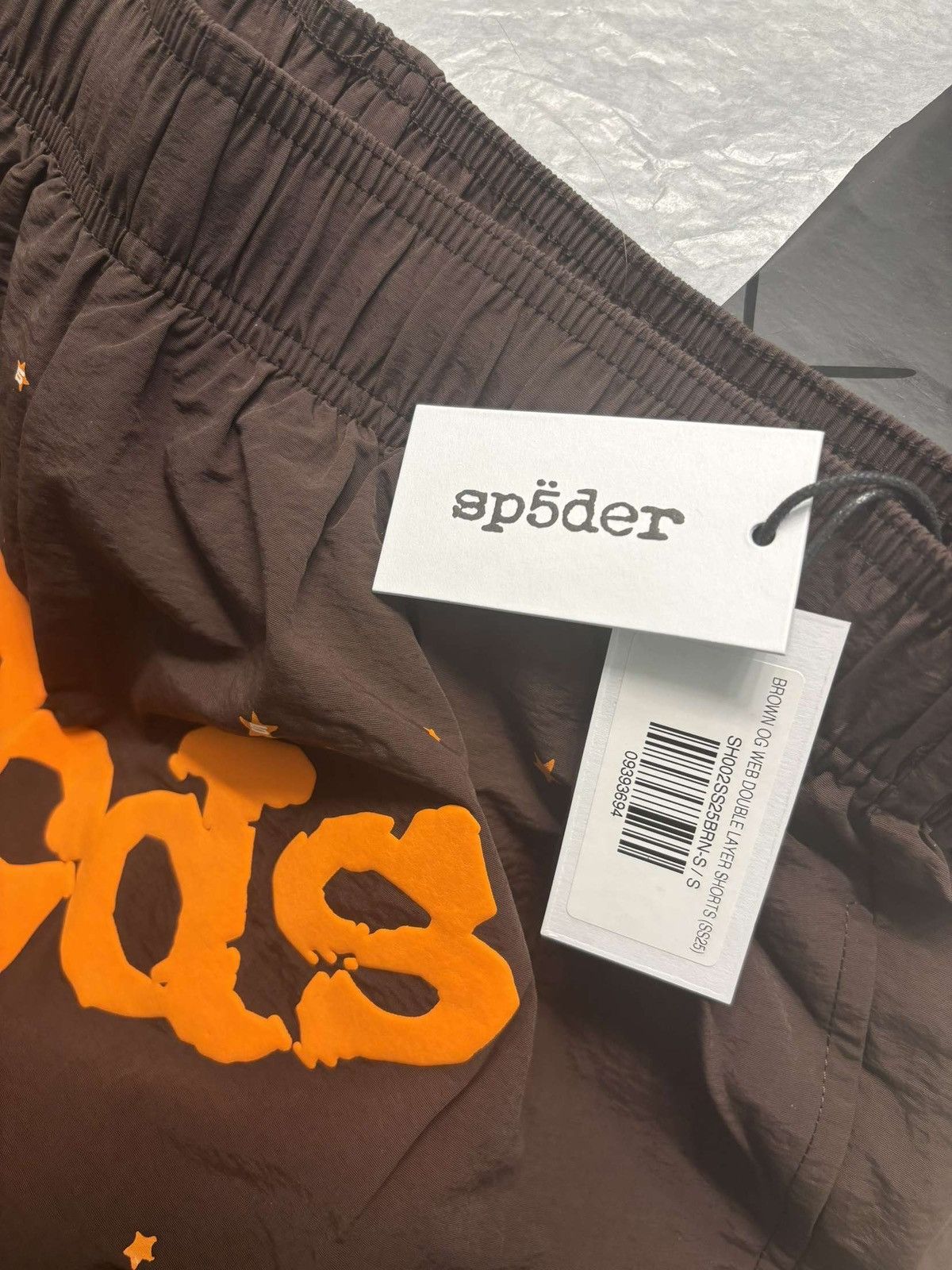 Sp5der Sp5der Brown Double Layered Shorts Size US 28 / EU 44 - 3 Thumbnail